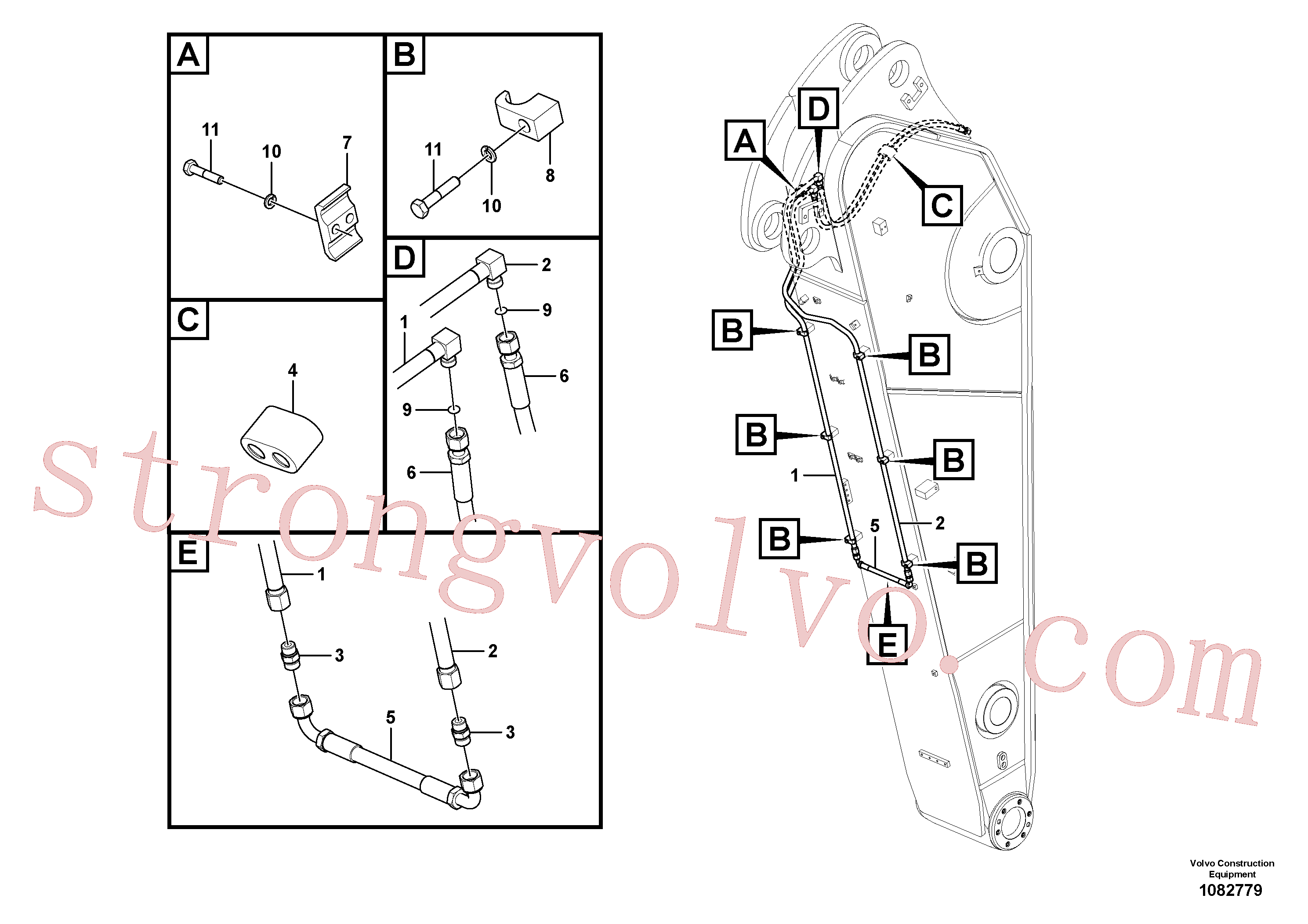 VOE14677450 Tubo Volvo escavadeira