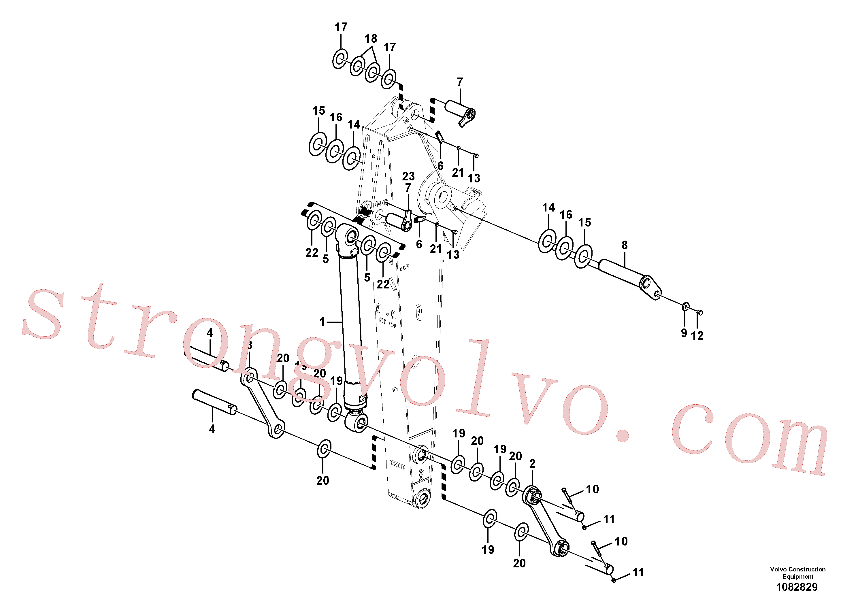 VOE14543193 Volvo Elos do braço de afundamento(1082829 Montagem)