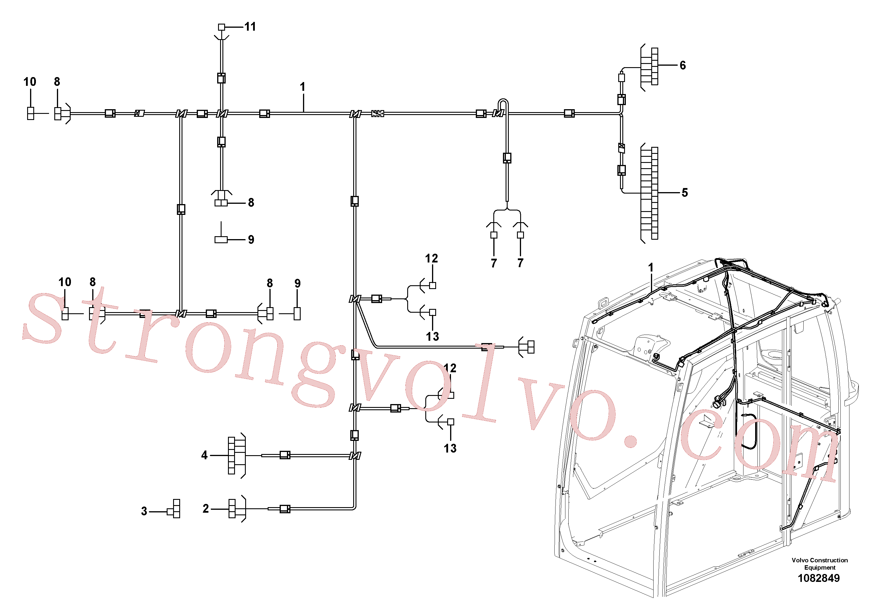 Volvo VOE11428087 Pino do terminal Volvo Acessórios para escavadeira