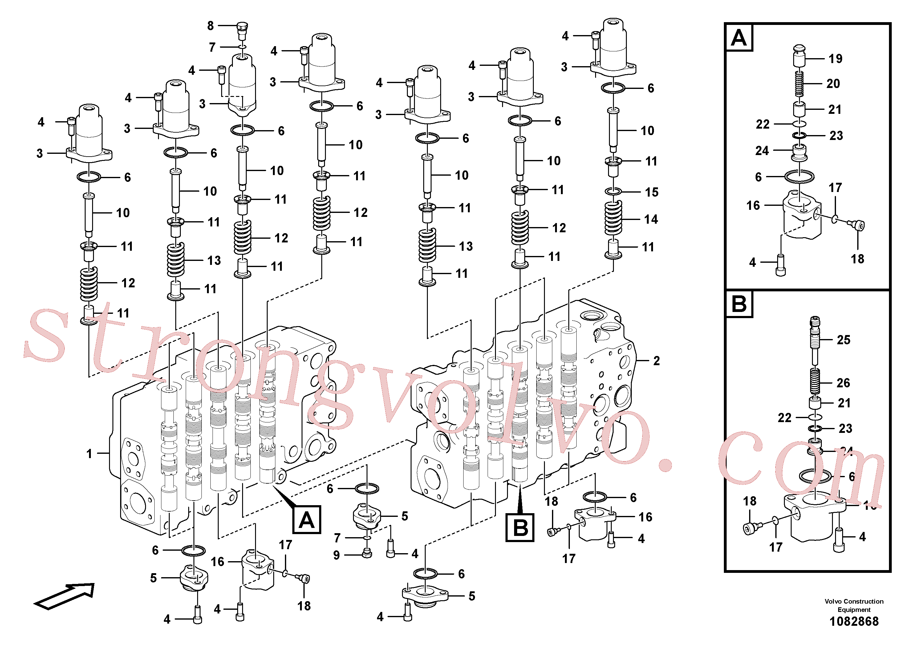 Volvo Montagem VOE14597127 Mola Acessórios