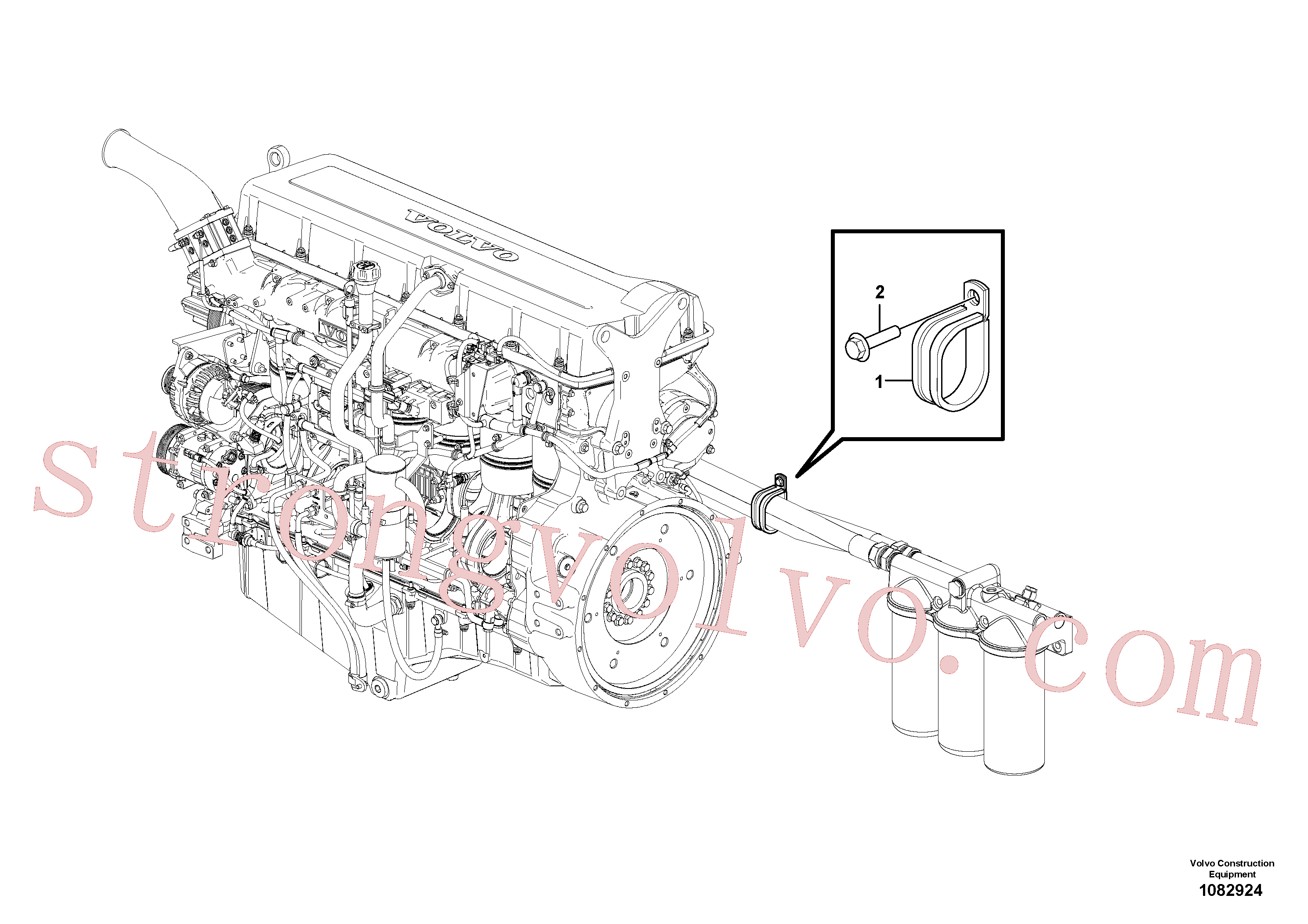 VOE14578932 Volvo Filtro de óleo(1082924 Montagem)