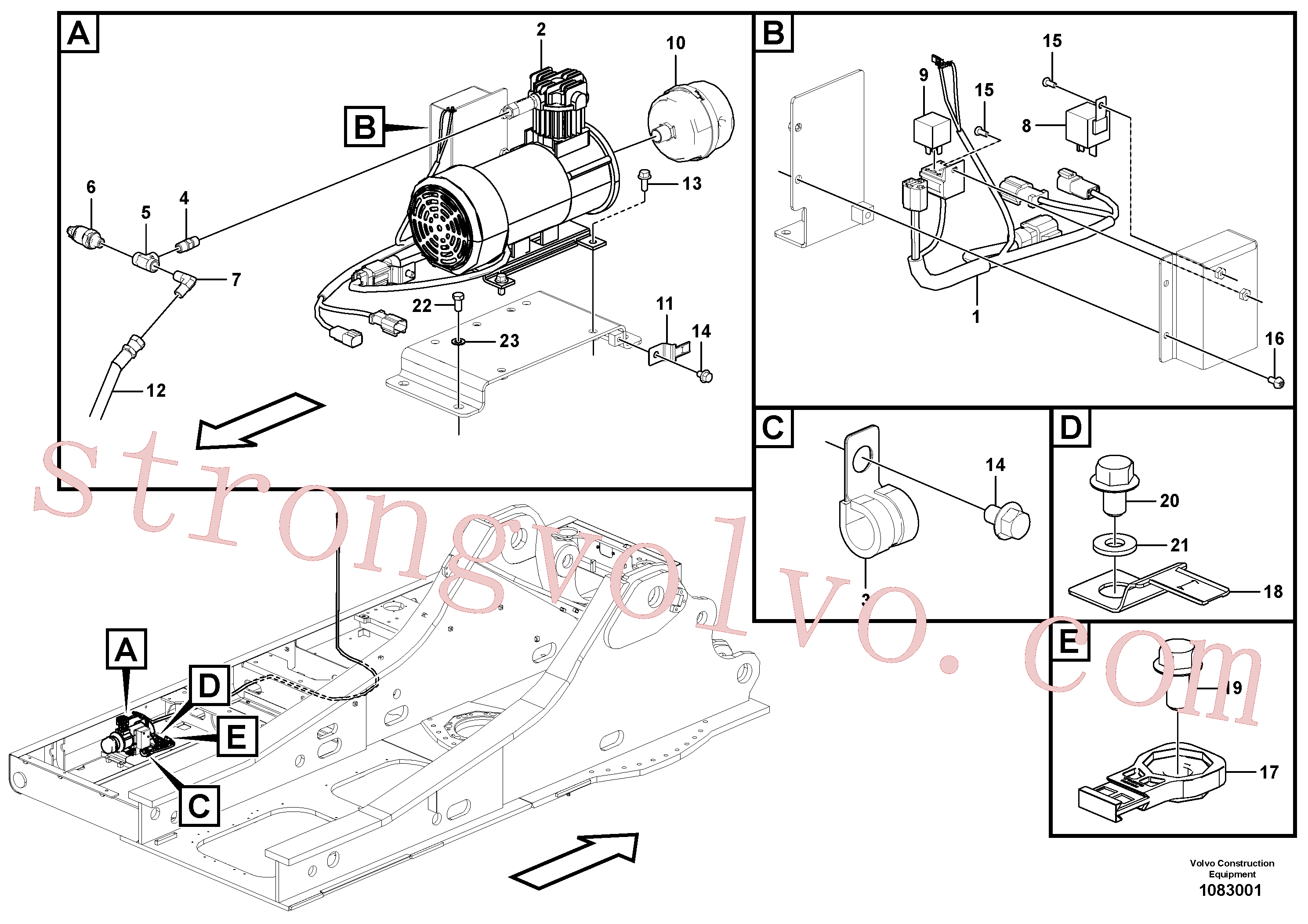 Volvo Montagem VOE14698184 Chicote cabos Acessórios