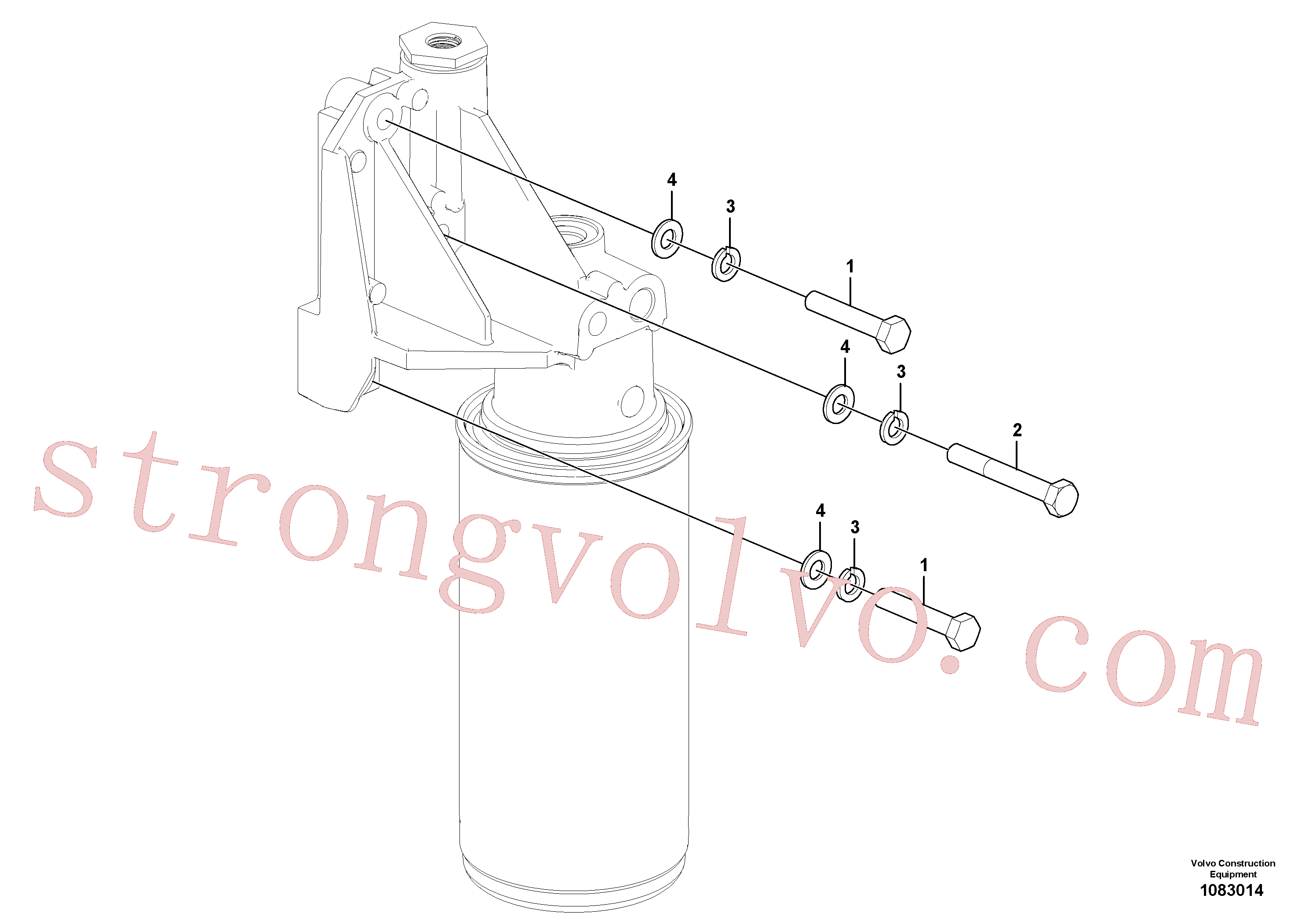 China Made SA9011-20809 Parafuso sextavado Volvo Acessórios para escavadeira