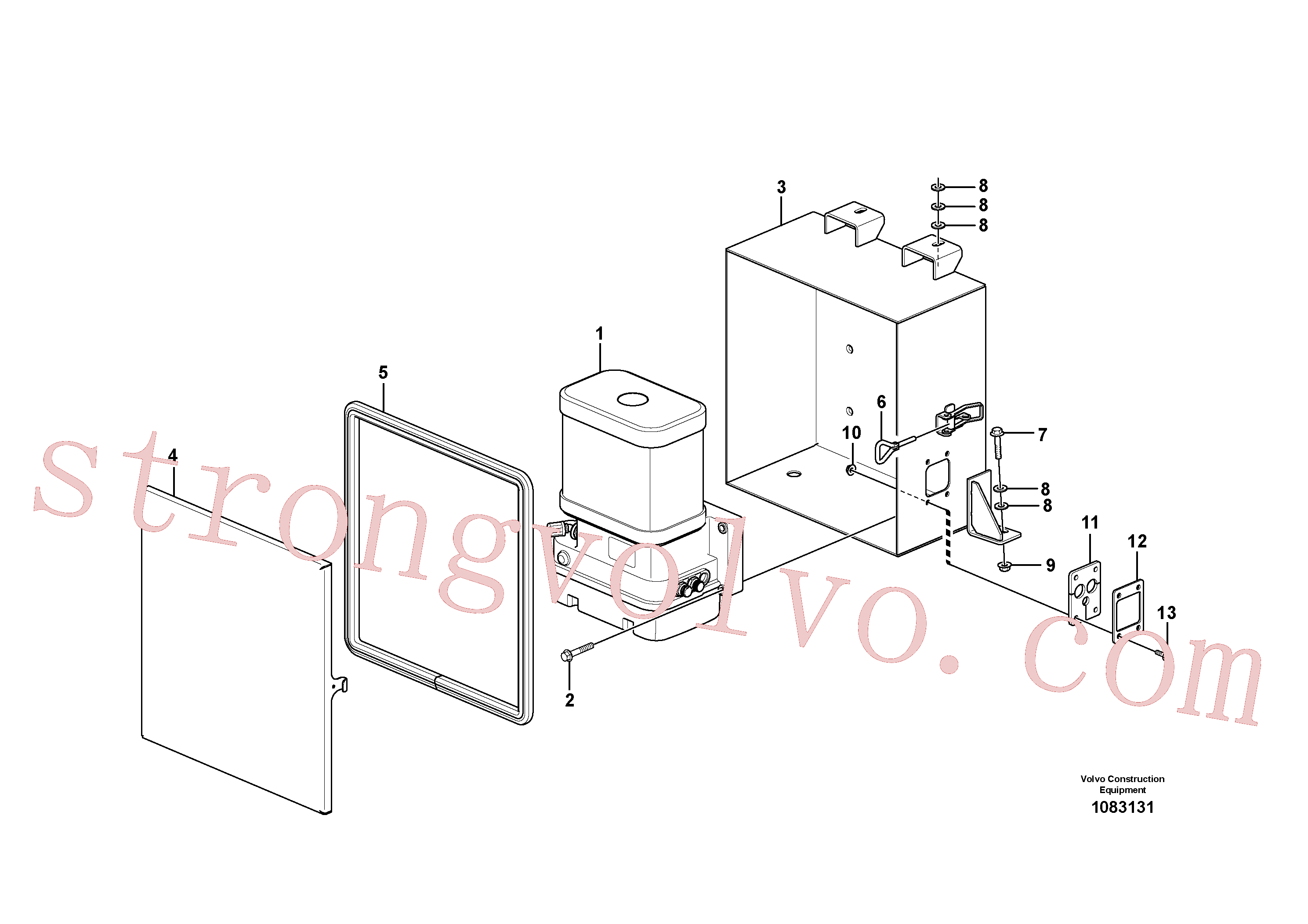 VOE16808244 Revestimento de borracha Volvo escavadeira