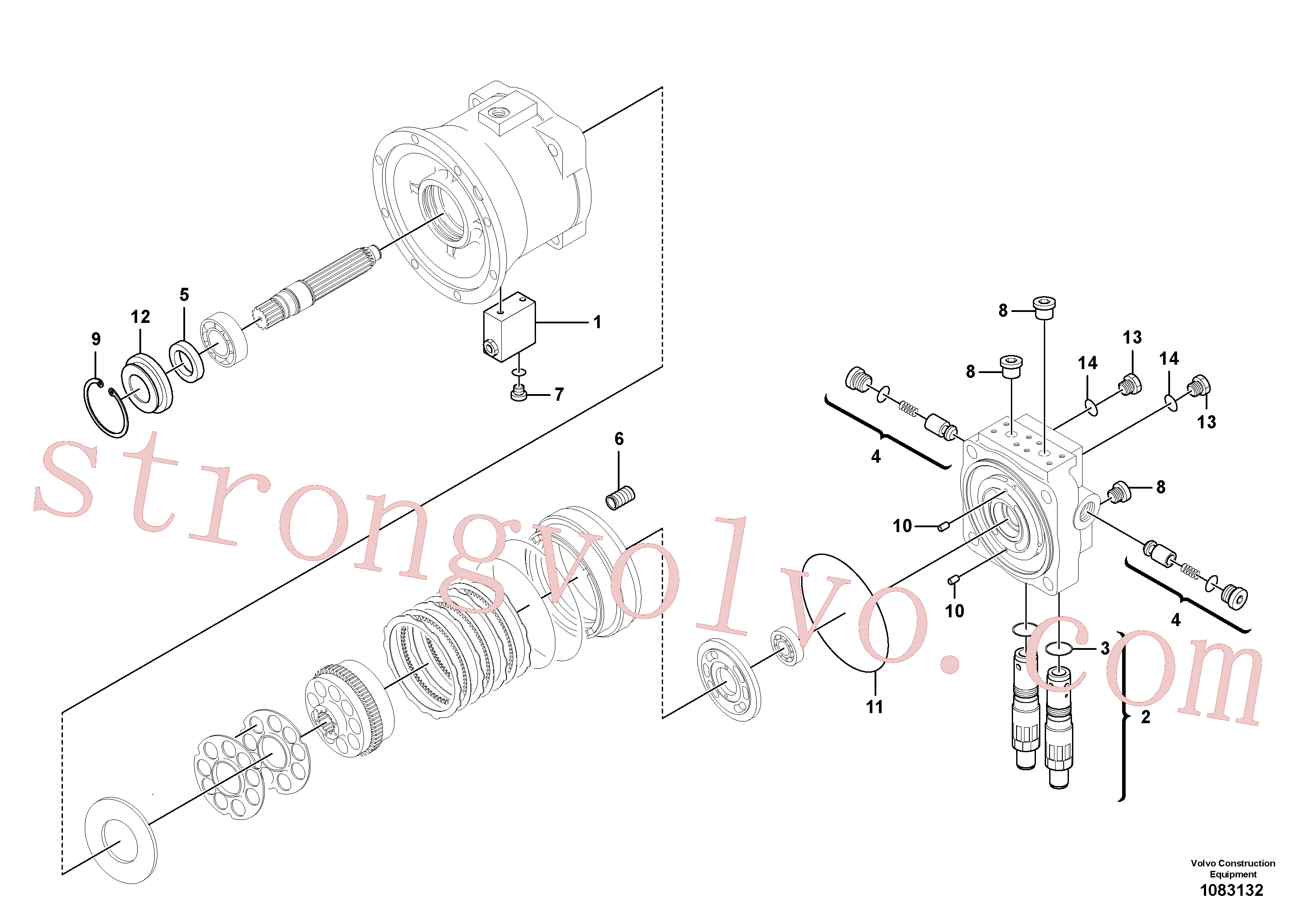 Atacado VOE14616929 Anel Volvo escavadeira