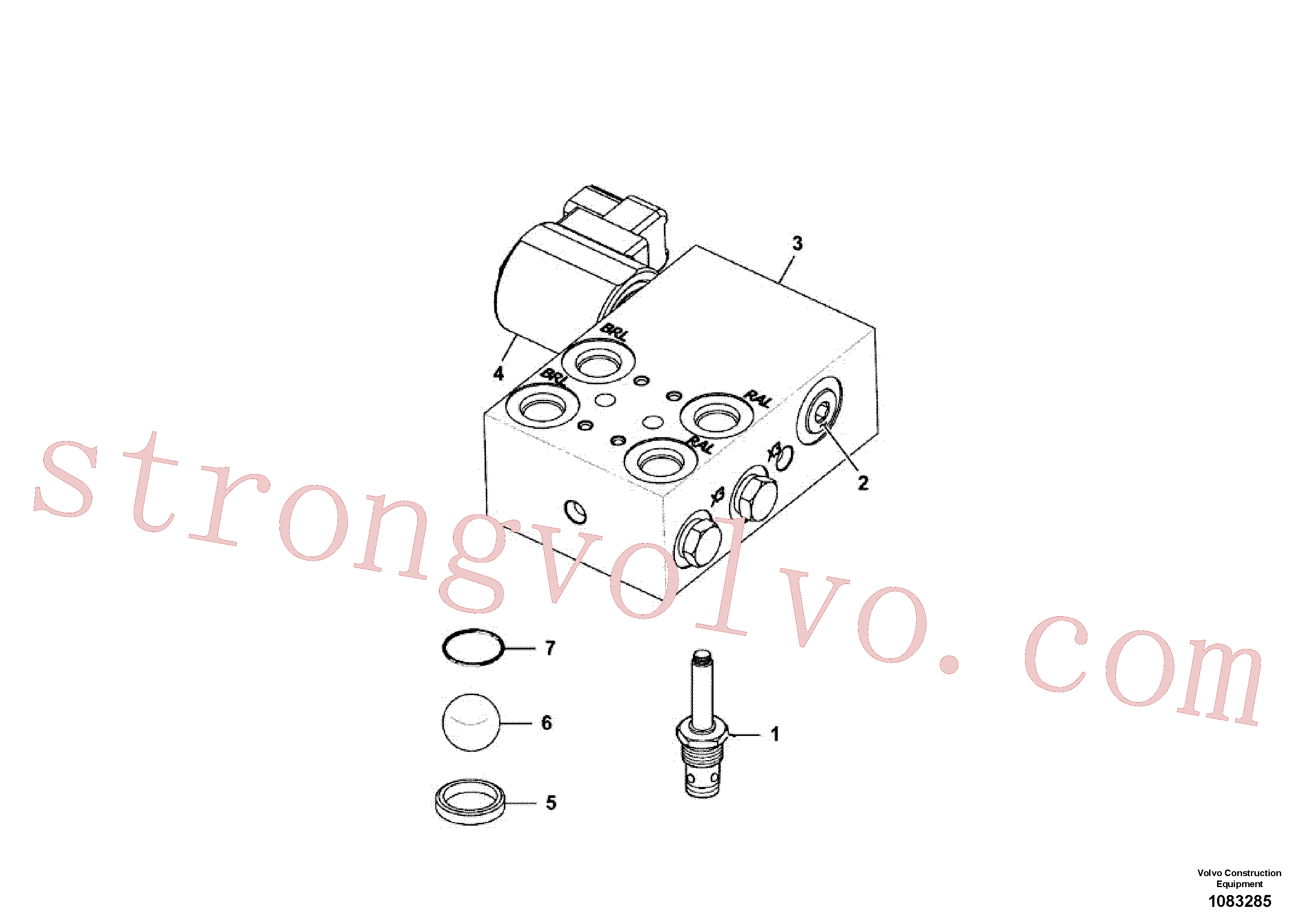 China Made VOE17445908 Anel de assento Volvo Acessórios para escavadeira