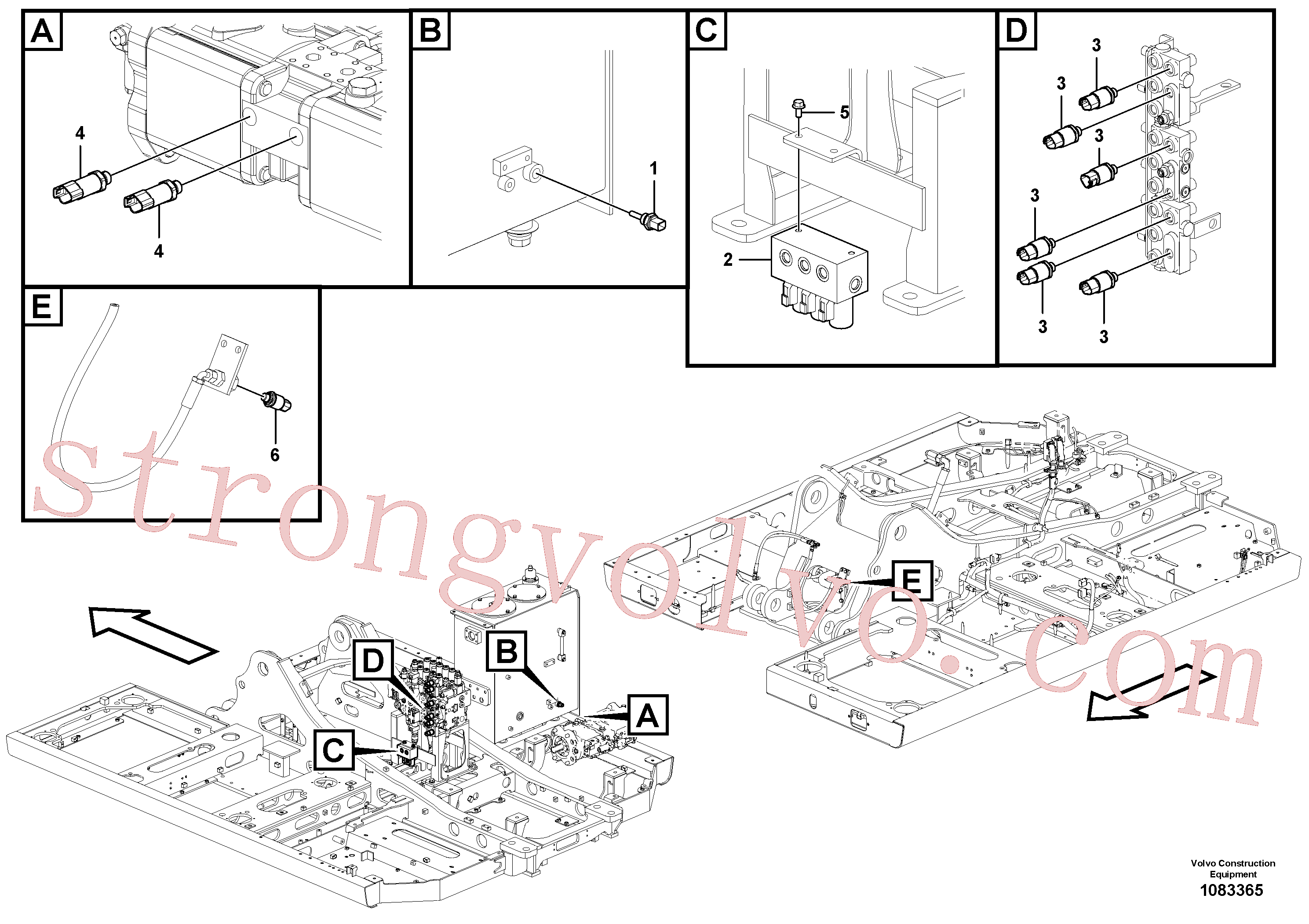 VOE17202584 Volvo Sensor eléctrico(1083365 Montagem)