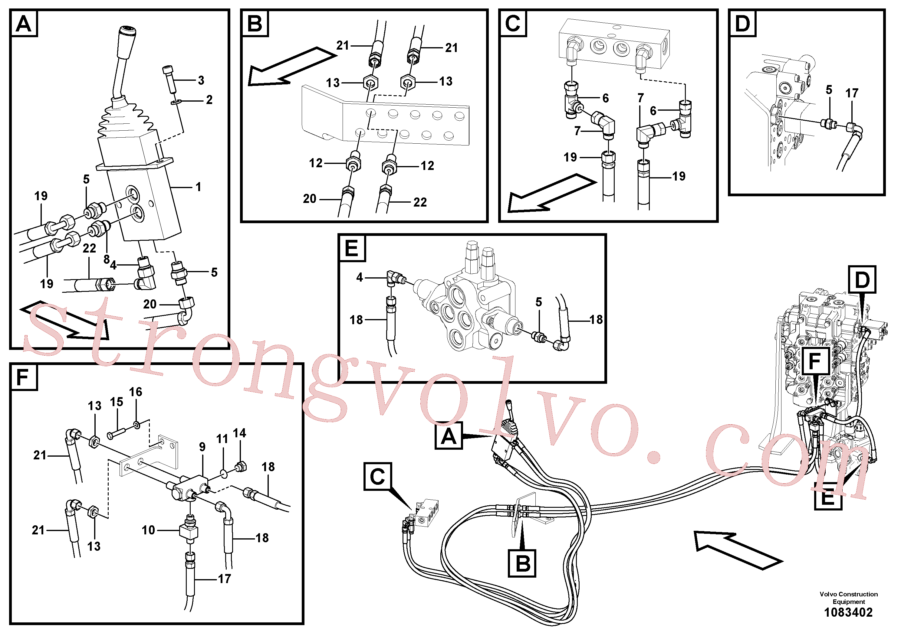 Atacado VOE937579 Pilot Volvo escavadeira
