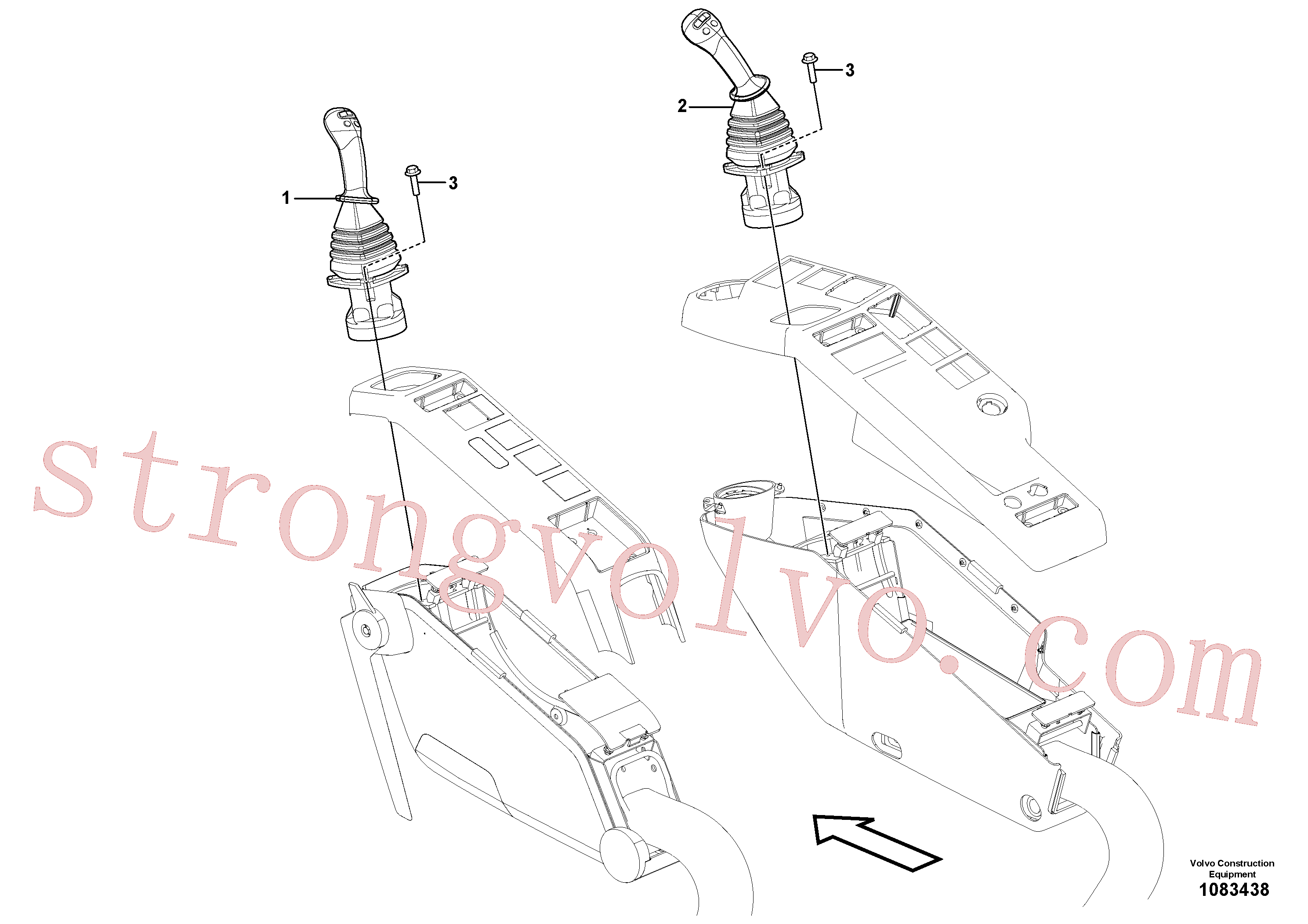 VOE60113070 Volvo Servo-sistema, válvula de comando à distância(1083438 Montagem)