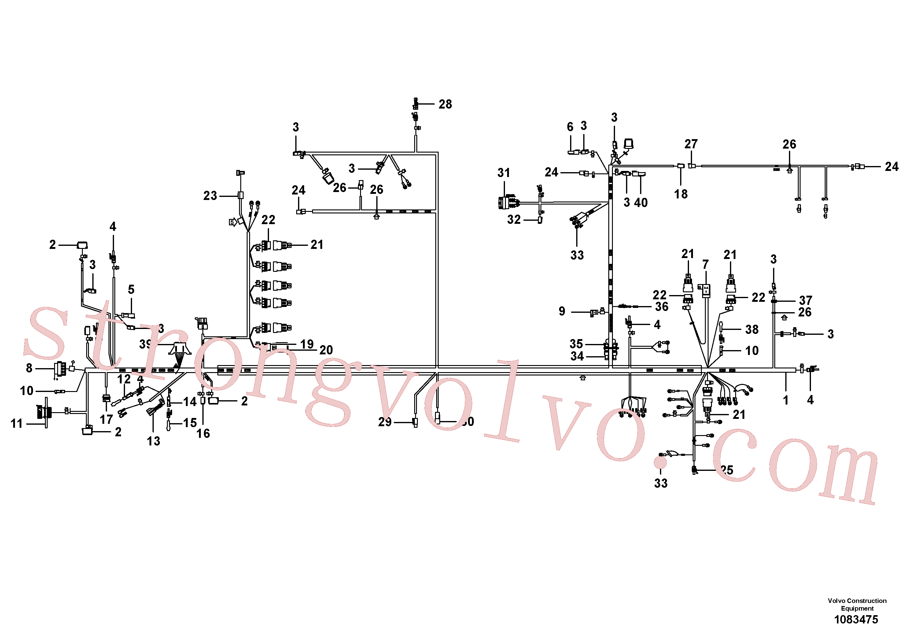 Volvo Montagem VOE11806299 Pino Acessórios