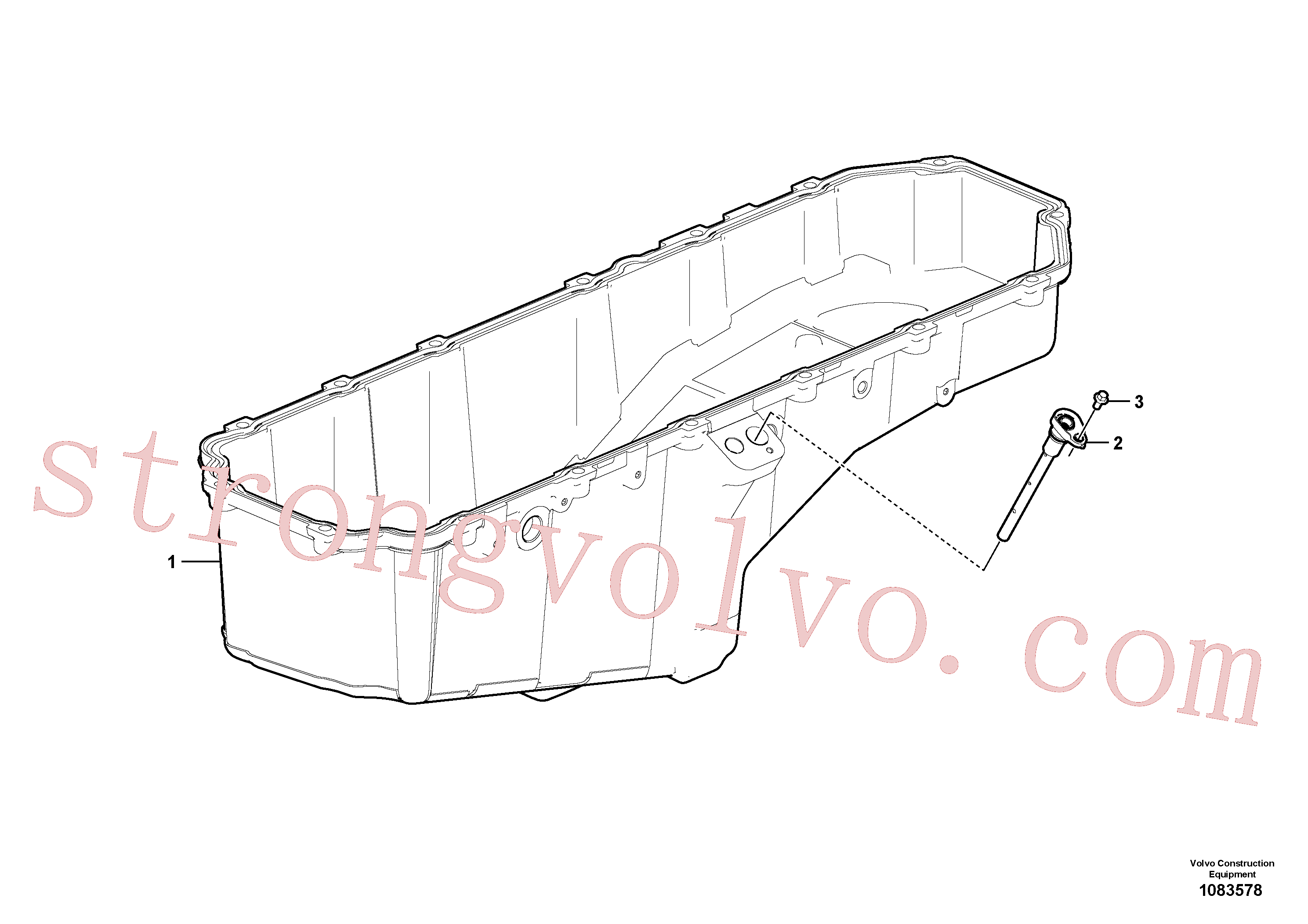 VOE984734 Volvo Cárter de óleo(1083578 Montagem)