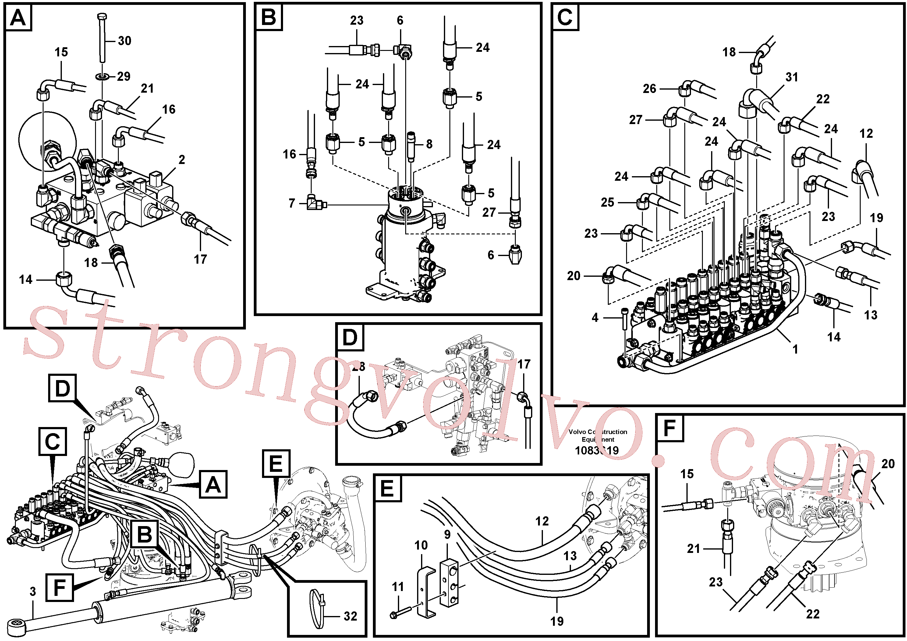 Atacado VOE15621814 Pilot Volvo escavadeira