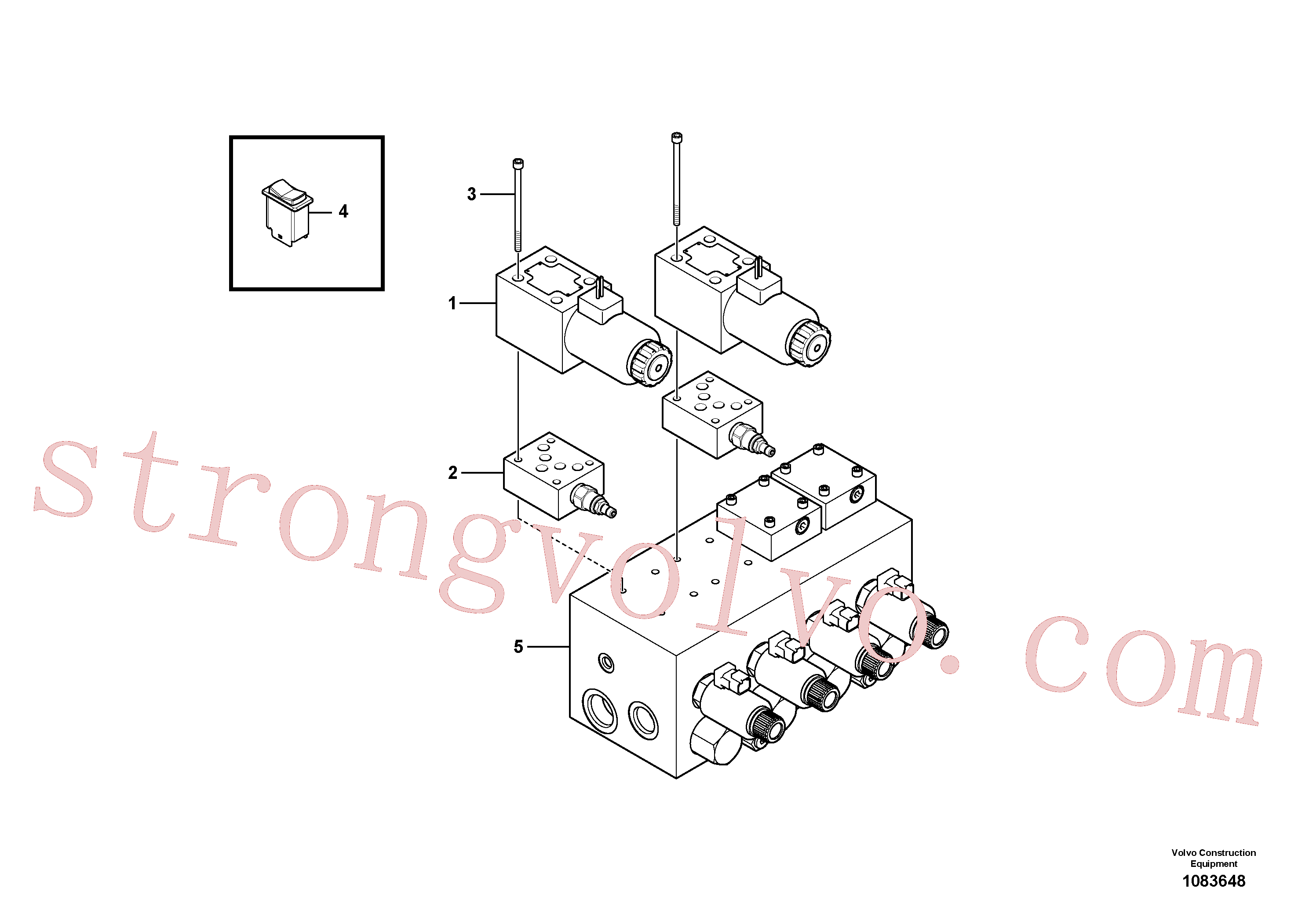 RM13495395 Válvula de descarga Inscreva-se para Volvo Acessórios para escavadeira