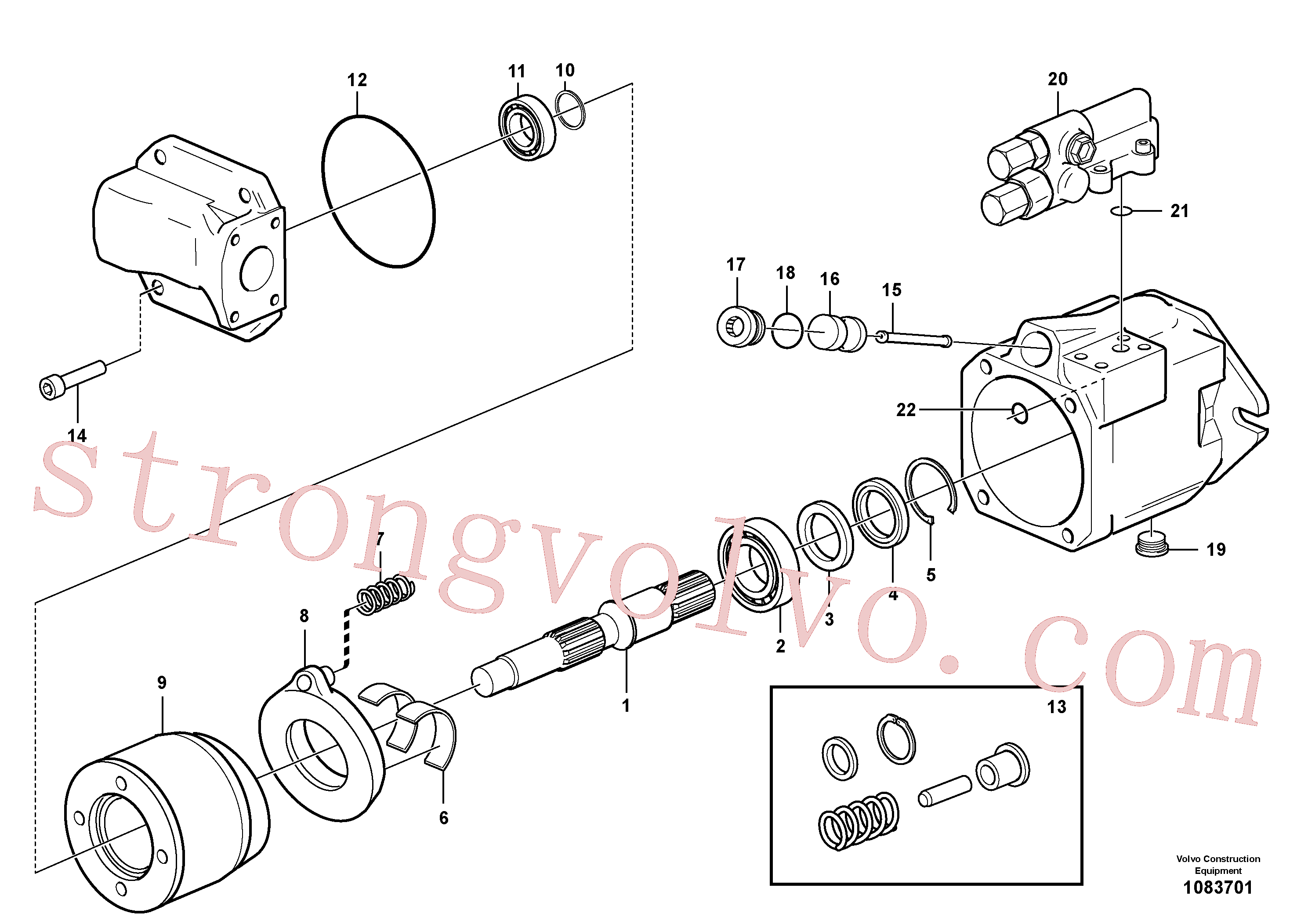 VOE11713272 Volvo Bomba hidráulica(1083701 Montagem)