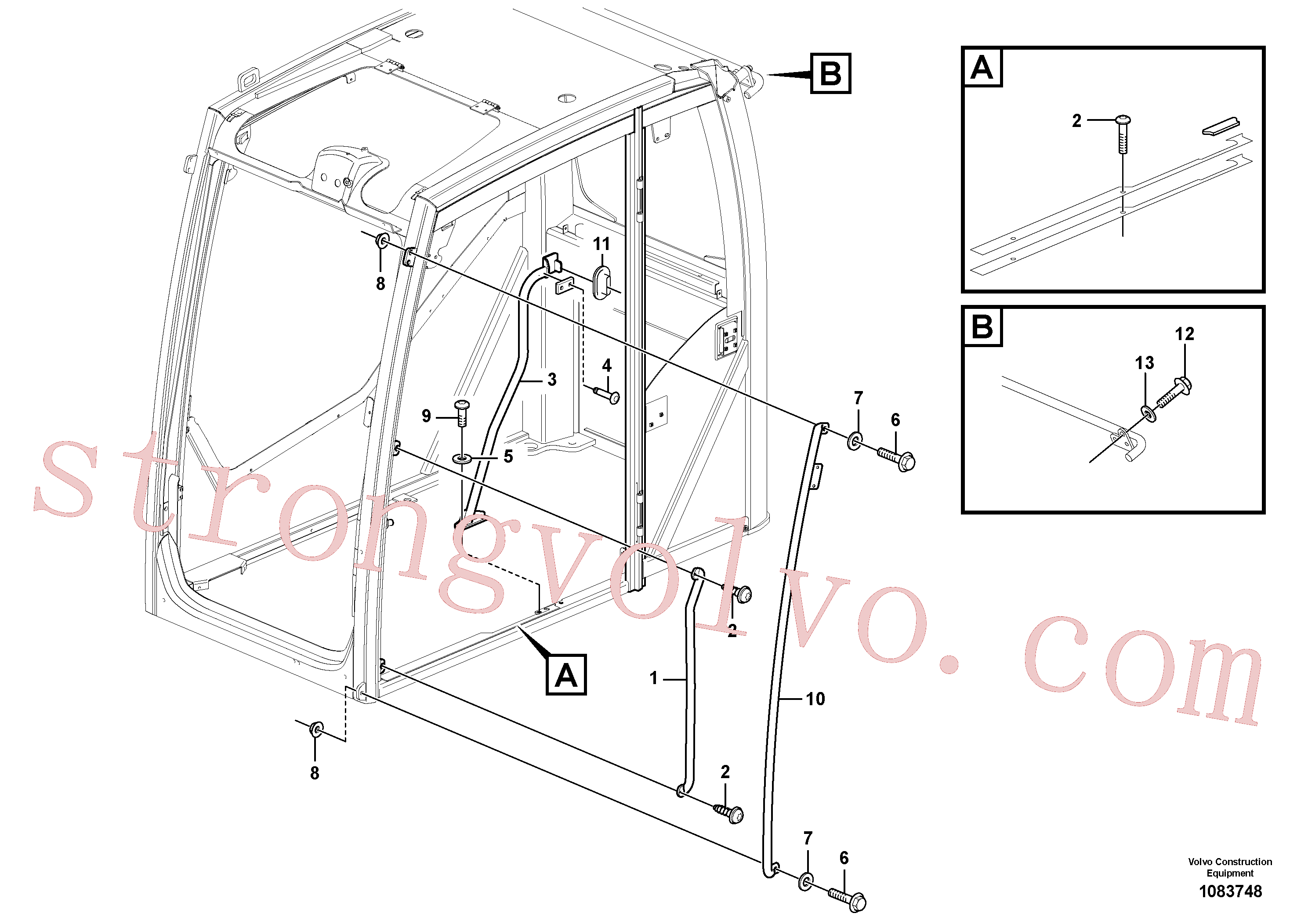 VOE969841 Volvo Corrimão(1083748 Montagem)
