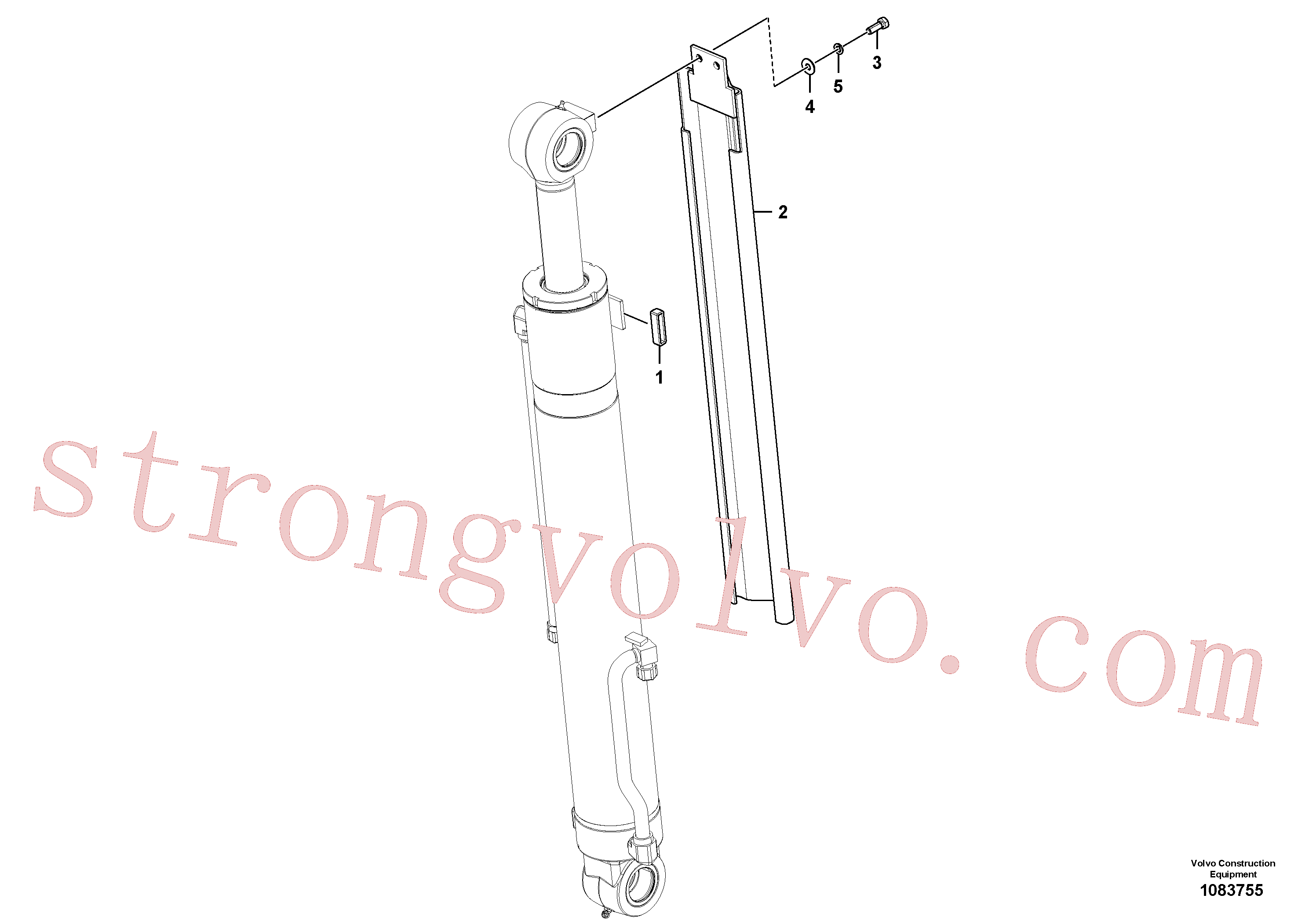 VOE14540188 Volvo Placa de protecção(1083755 Montagem)