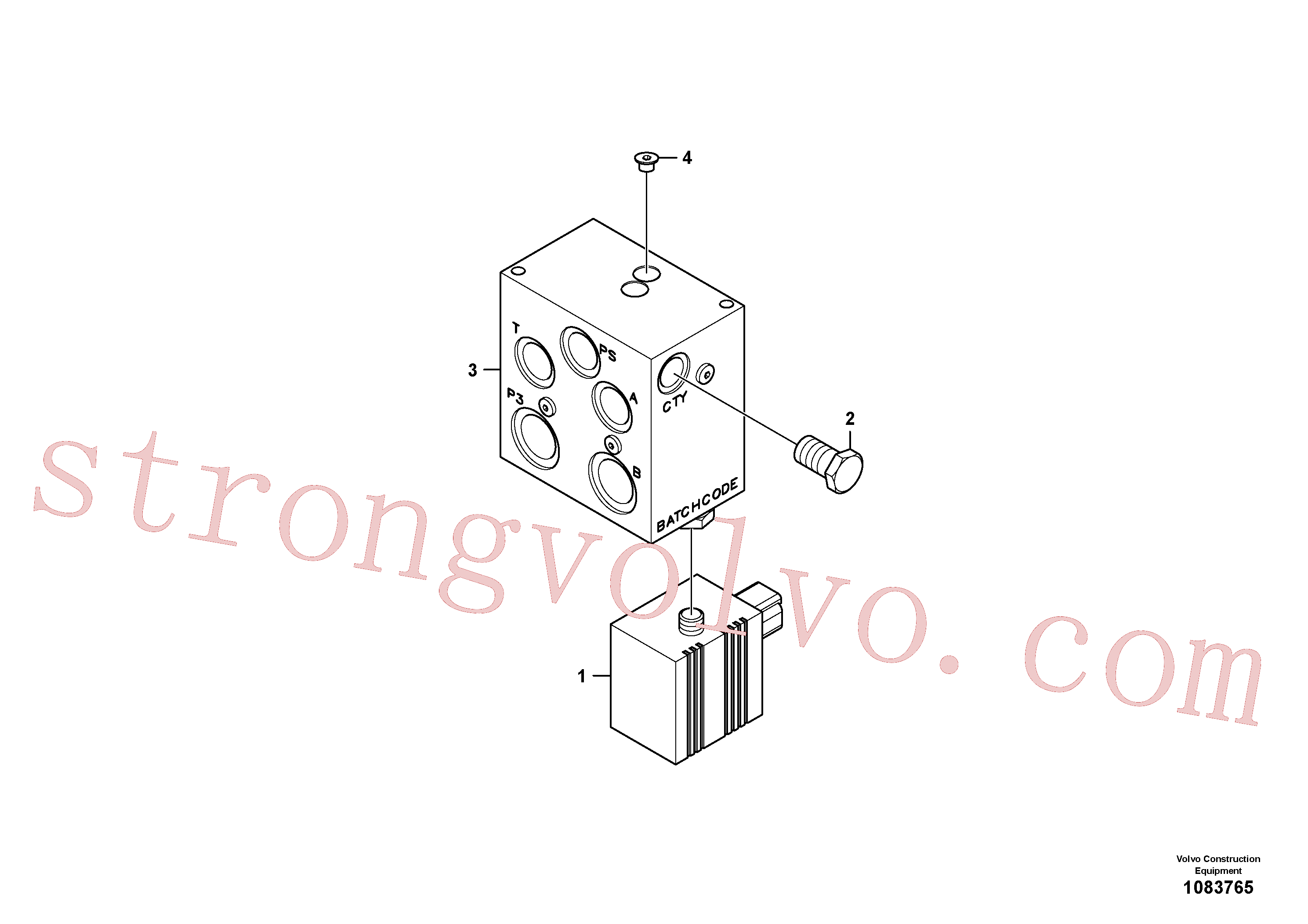 Volvo Acessórios para escavadeira VOE14513666 Bujão Acessórios