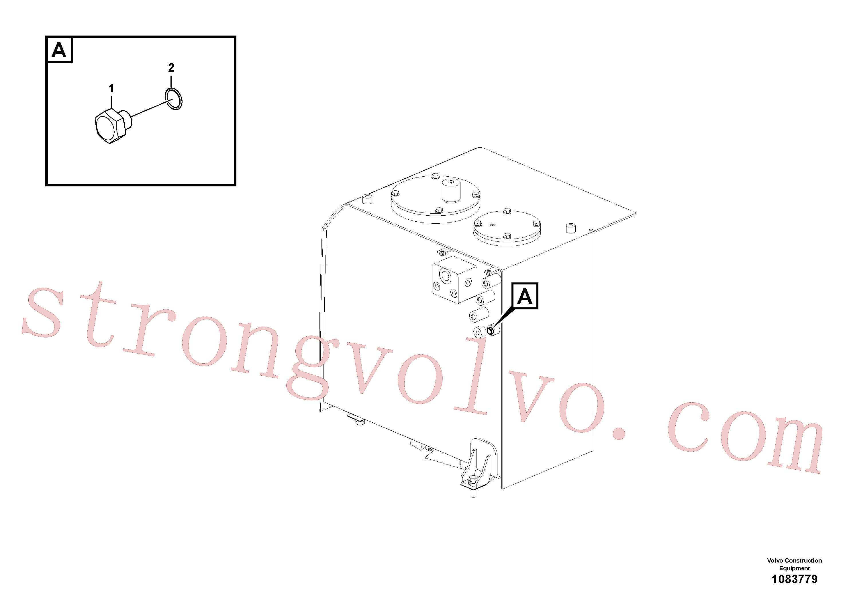 SA9415-31011 Volvo Hidráulica de serviço, ruptura da lança(1083779 Montagem)