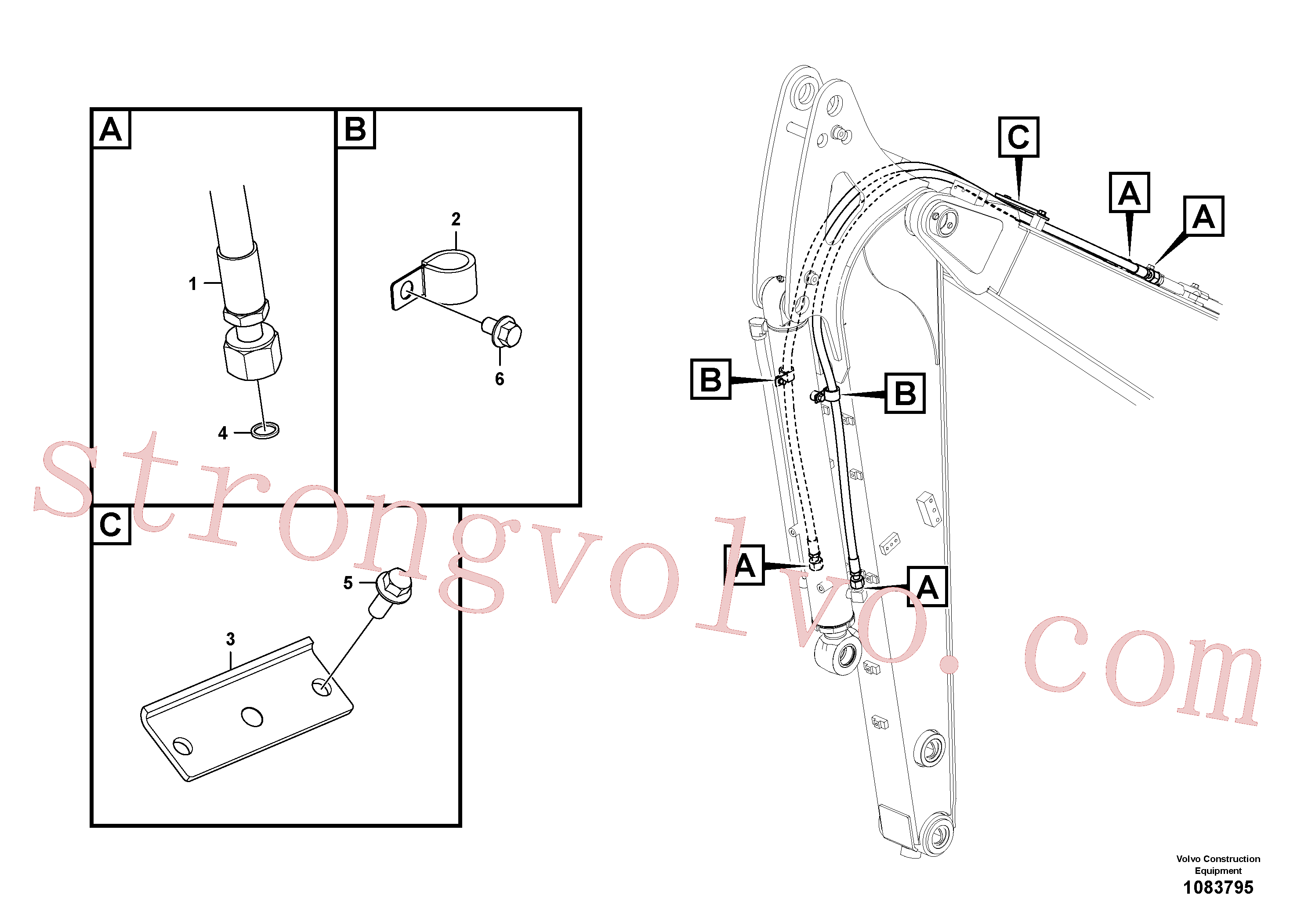 Volvo Montagem VOE14652237 Mangueira Acessórios