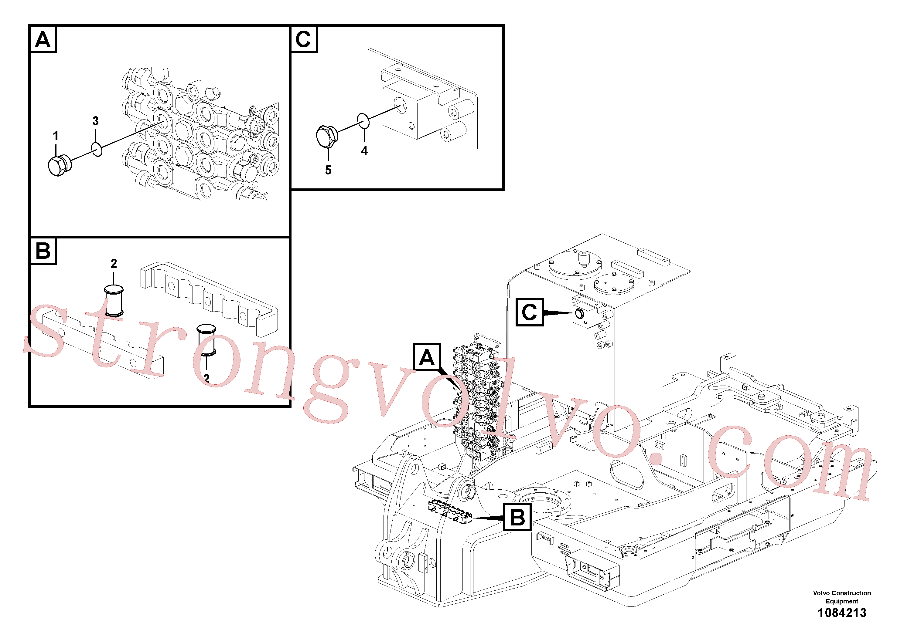 SA9415-31071 Volvo Depósito de óleo hidráulico(1084213 Montagem)