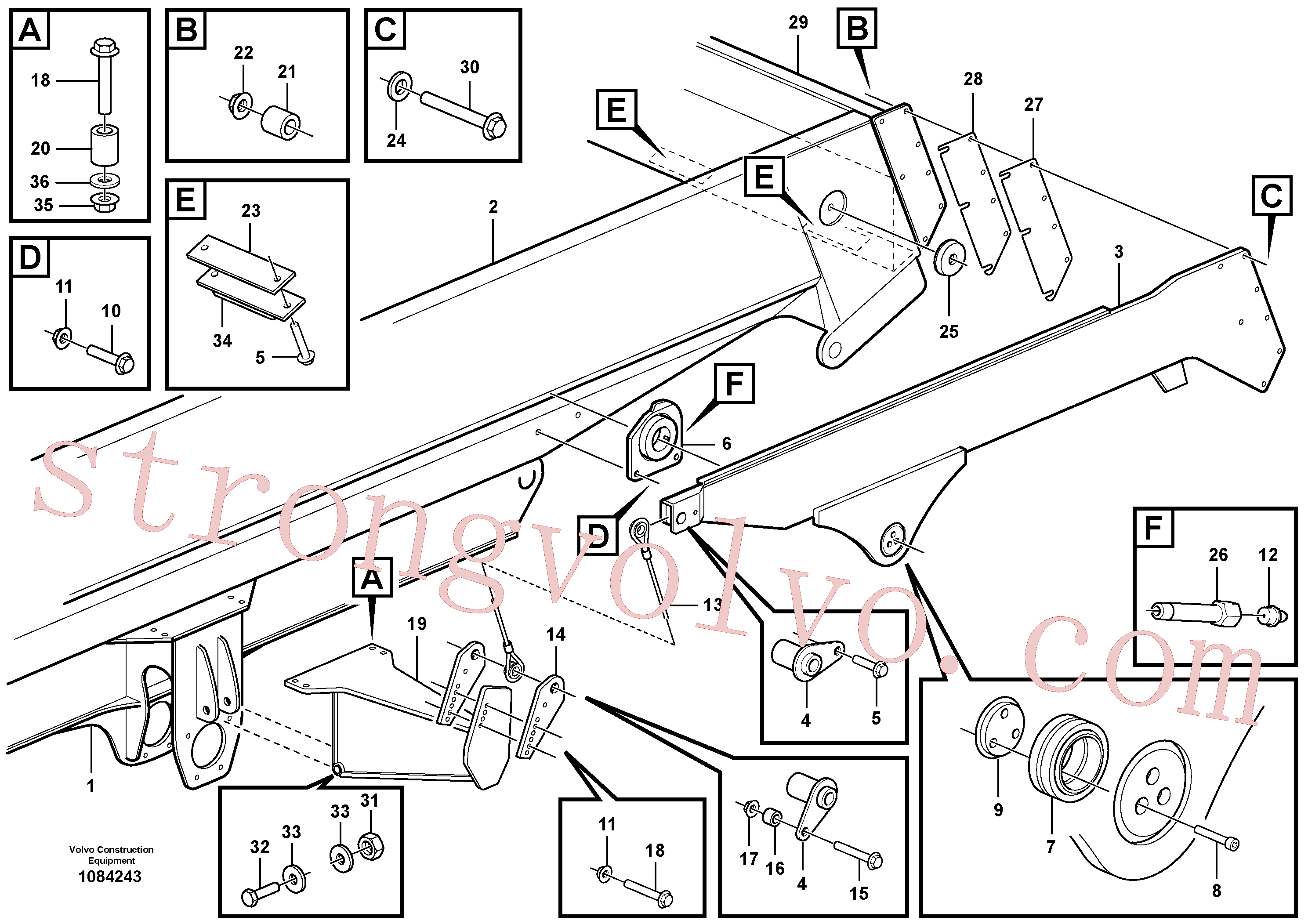 Volvo Montagem VOE997479 Parafuso sextavado Acessórios