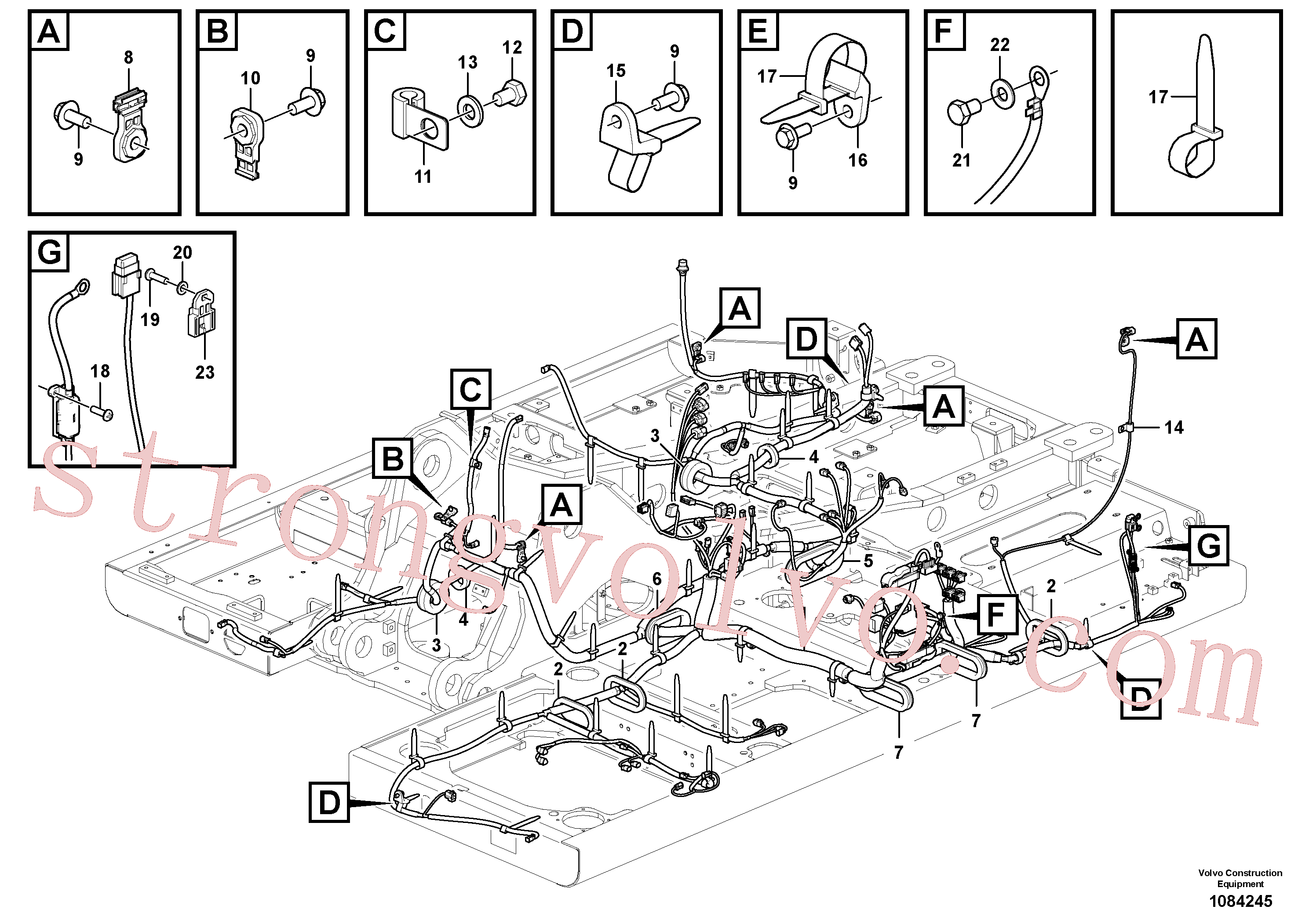 VOE14387852 Volvo Cablagem principal(1084245 Montagem)