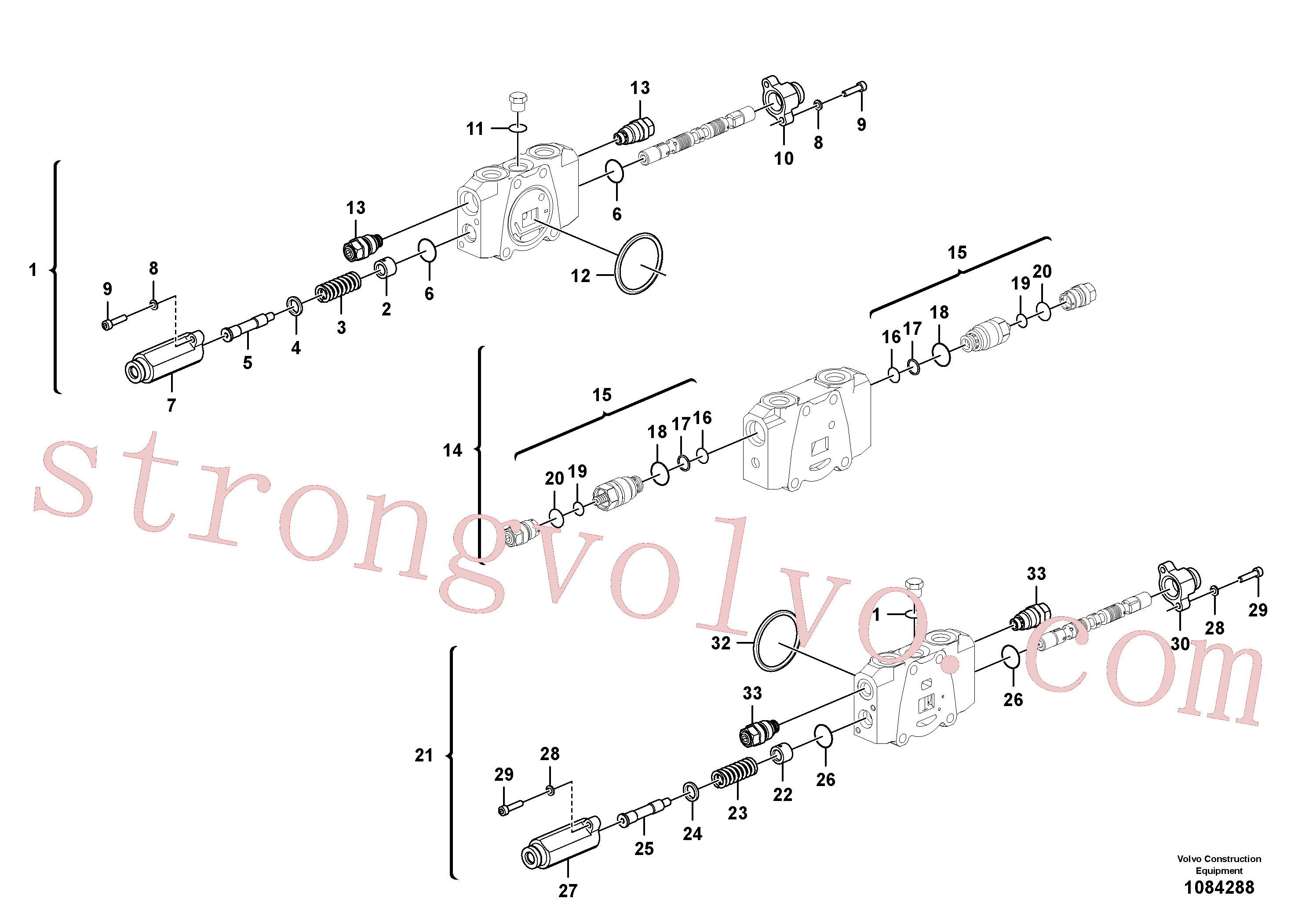 Volvo Acessórios para escavadeira SA7253-03330 Ring Acessórios