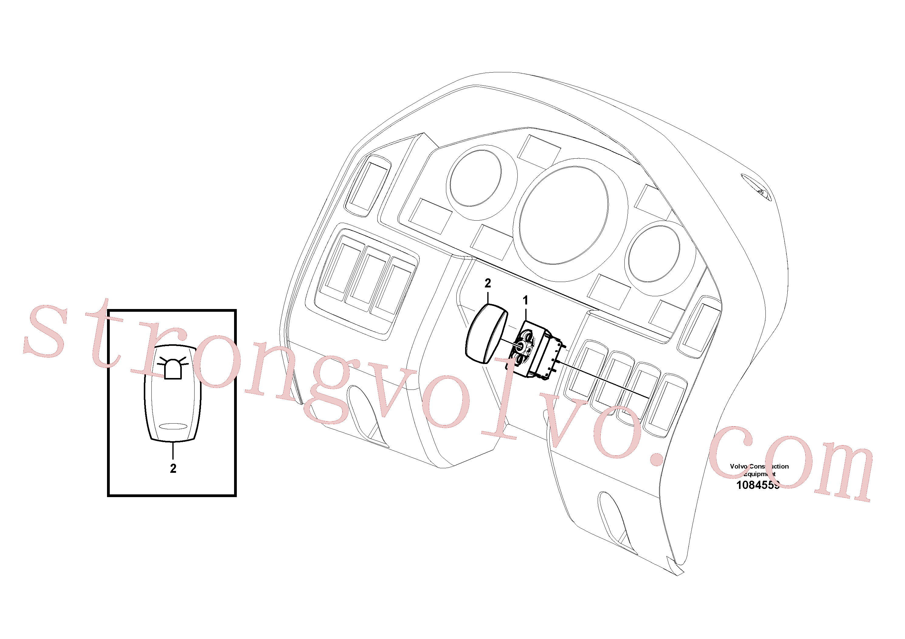VOE70377107 Volvo Interruptor(1084559 Montagem)