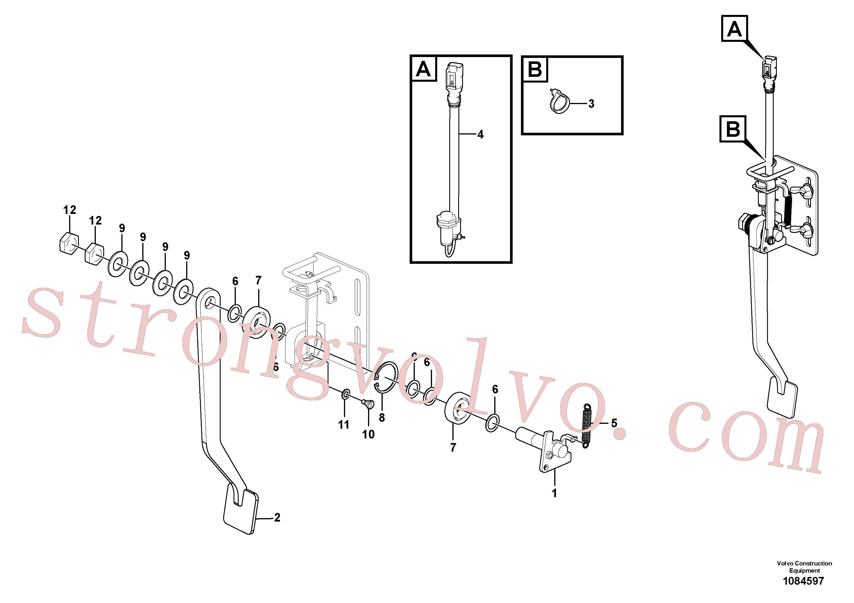 VOE14612682 Volvo Interruptor de controlo do nível de mistura(1084597 Montagem)