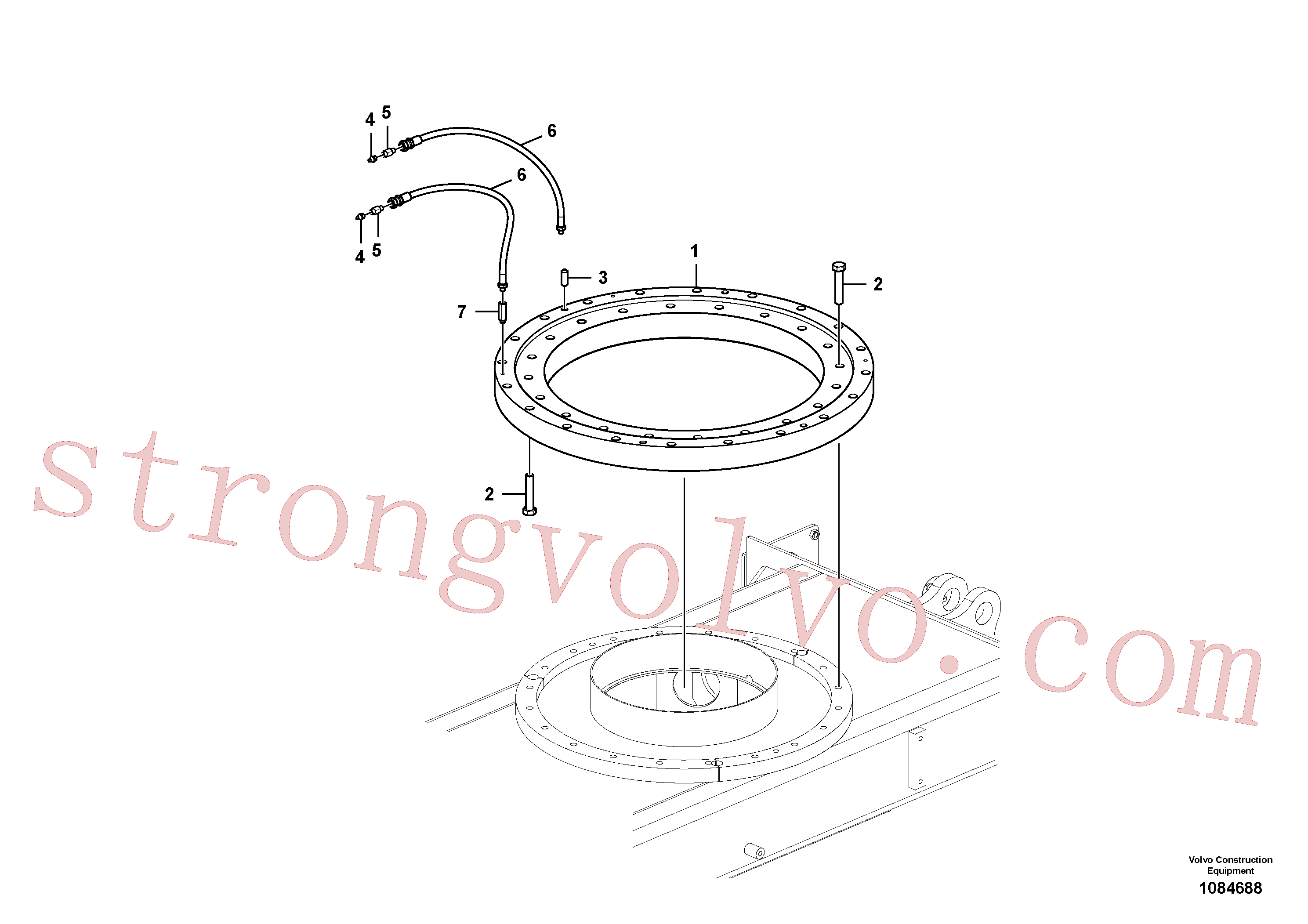 VOE14565611 Volvo Sistema de articulação(1084688 Montagem)