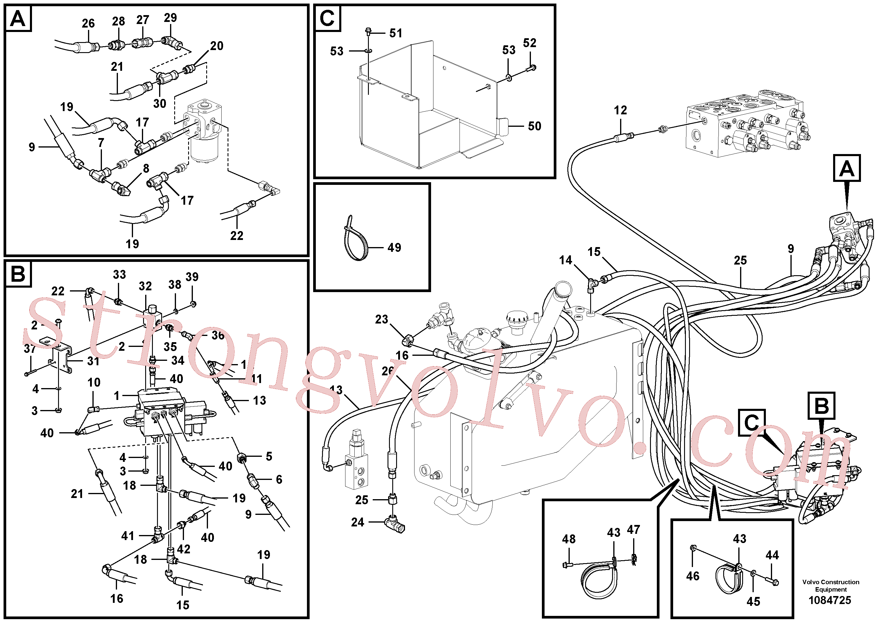 China Made VOE15191435 Eternity/2 Volvo Acessórios para escavadeira