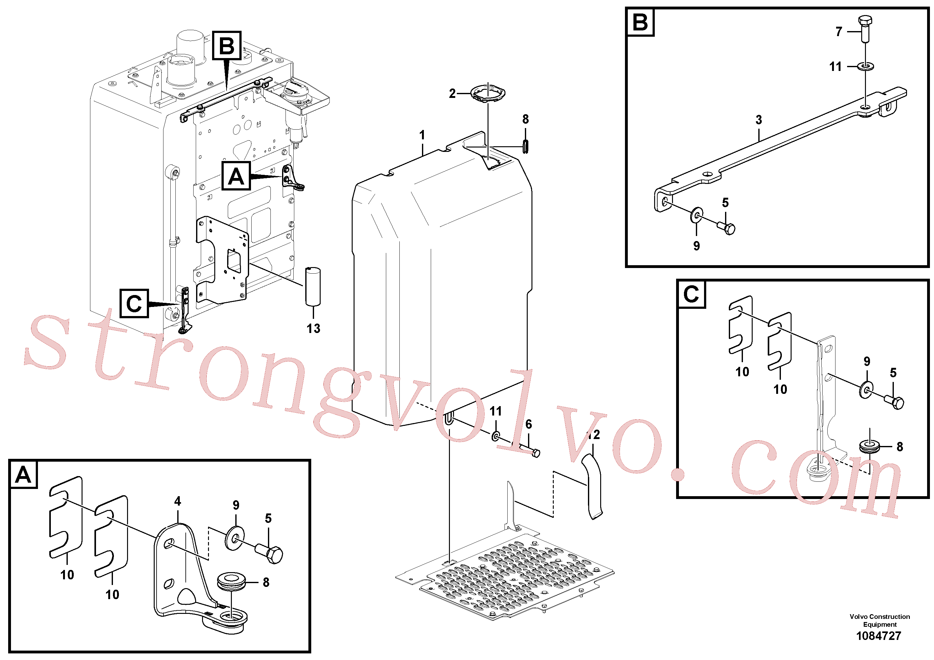 VOE14514515 Volvo Cobertura dianteira(1084727 Montagem)