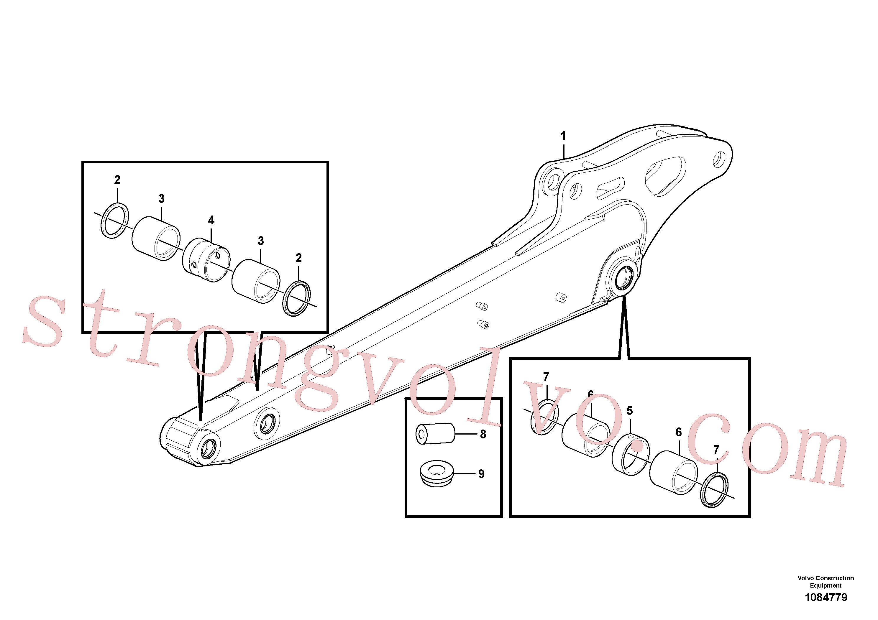 VOE16265424 Volvo Braço de afundamento(1084779 Montagem)
