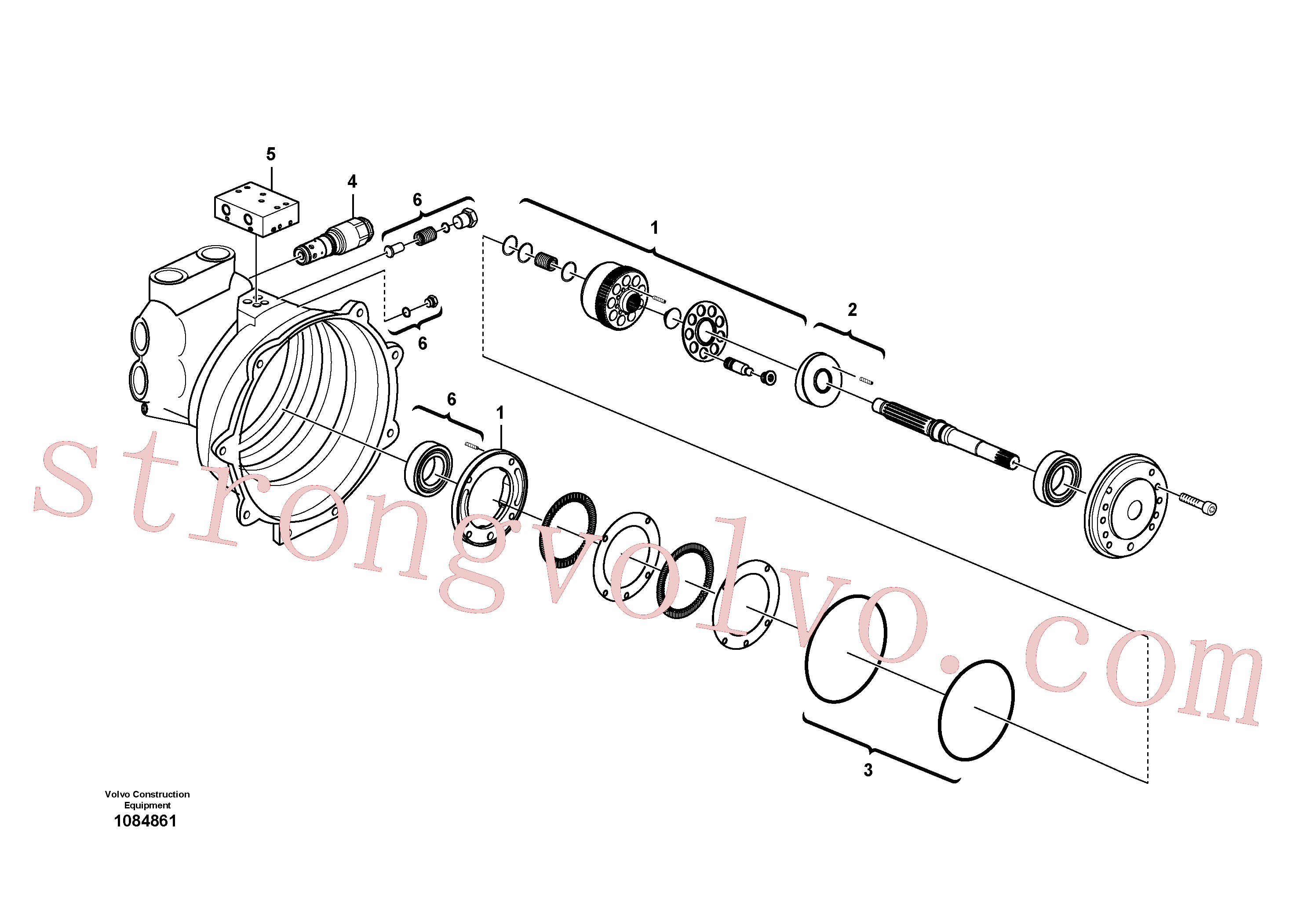 Atacado VOE14708997 Jogo de reparo Volvo escavadeira
