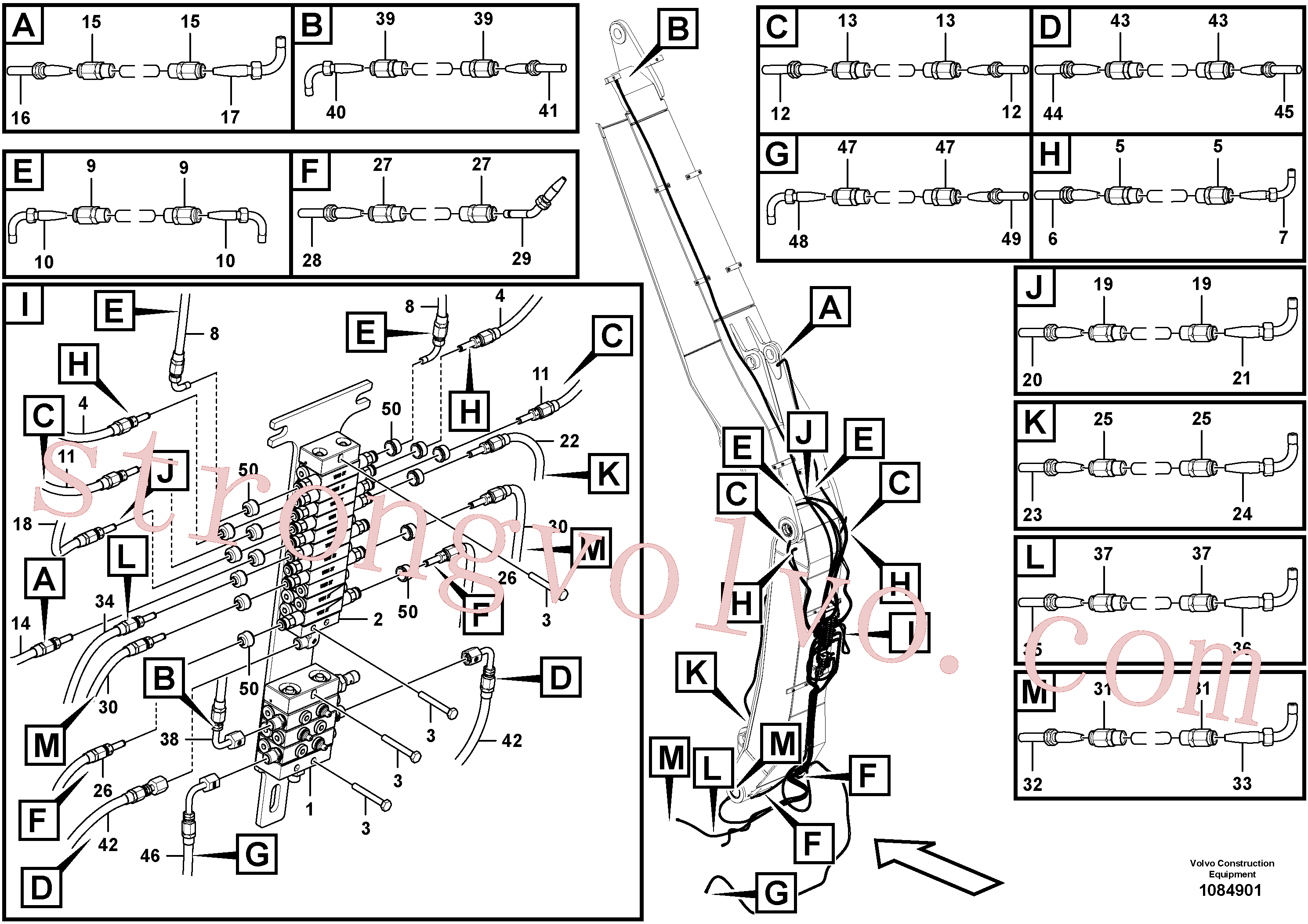 VOE14388457 Volvo Conjunto distribuidor, lança(1084901 Montagem)