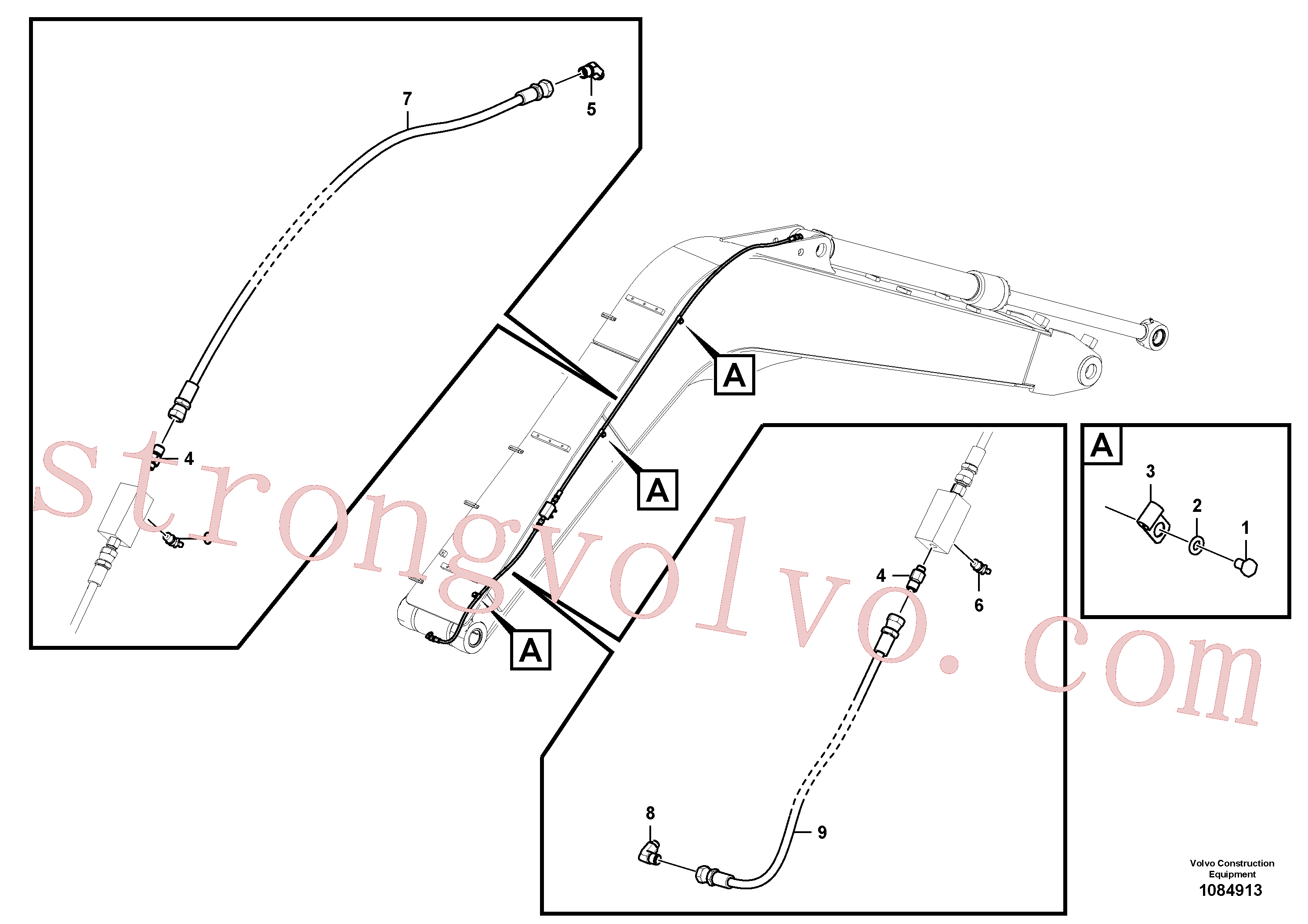 SA9482-02138 Volvo Tubagem de massa(1084913 Montagem)