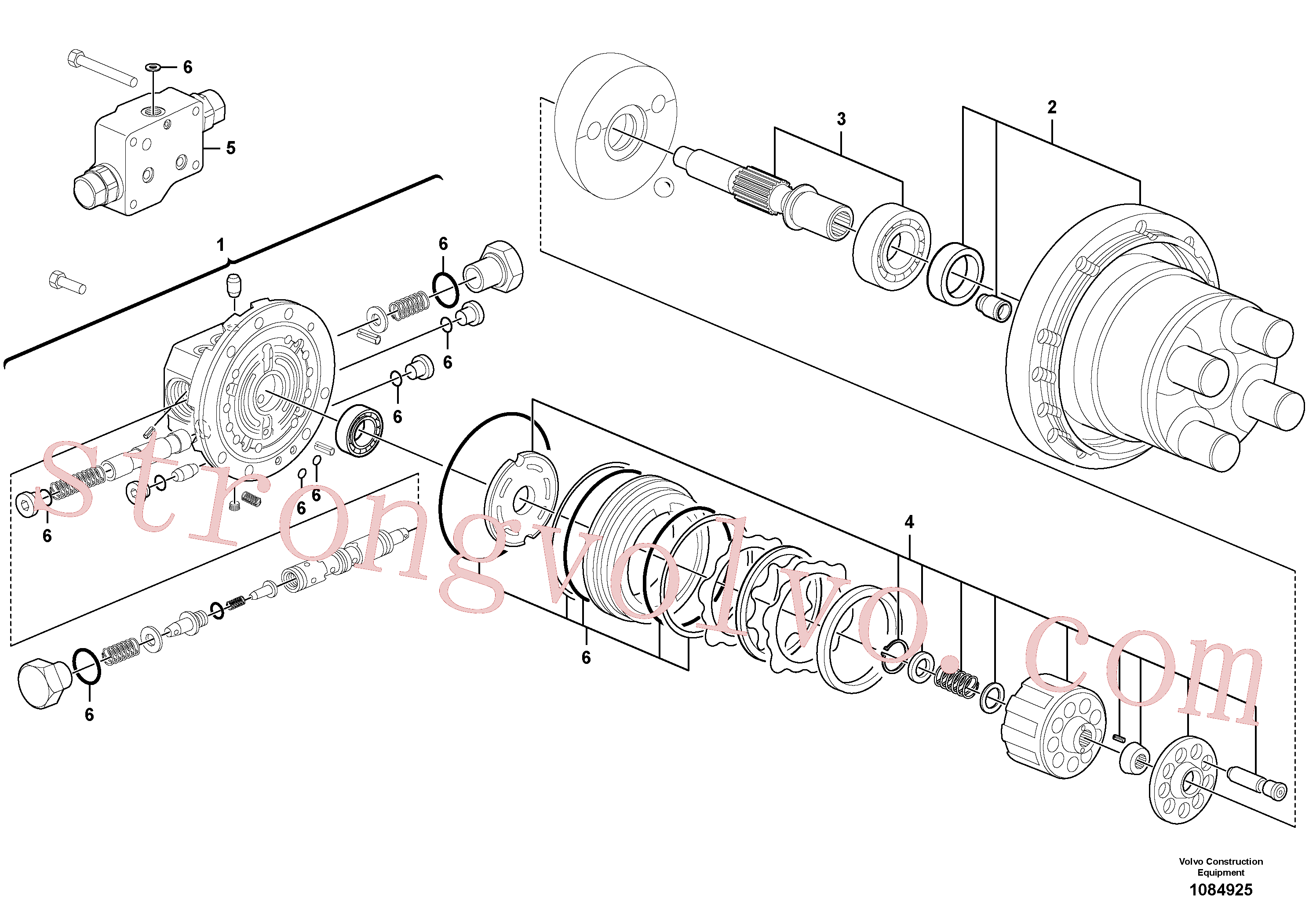China Made VOE17463146 Jogo Volvo Acessórios para escavadeira