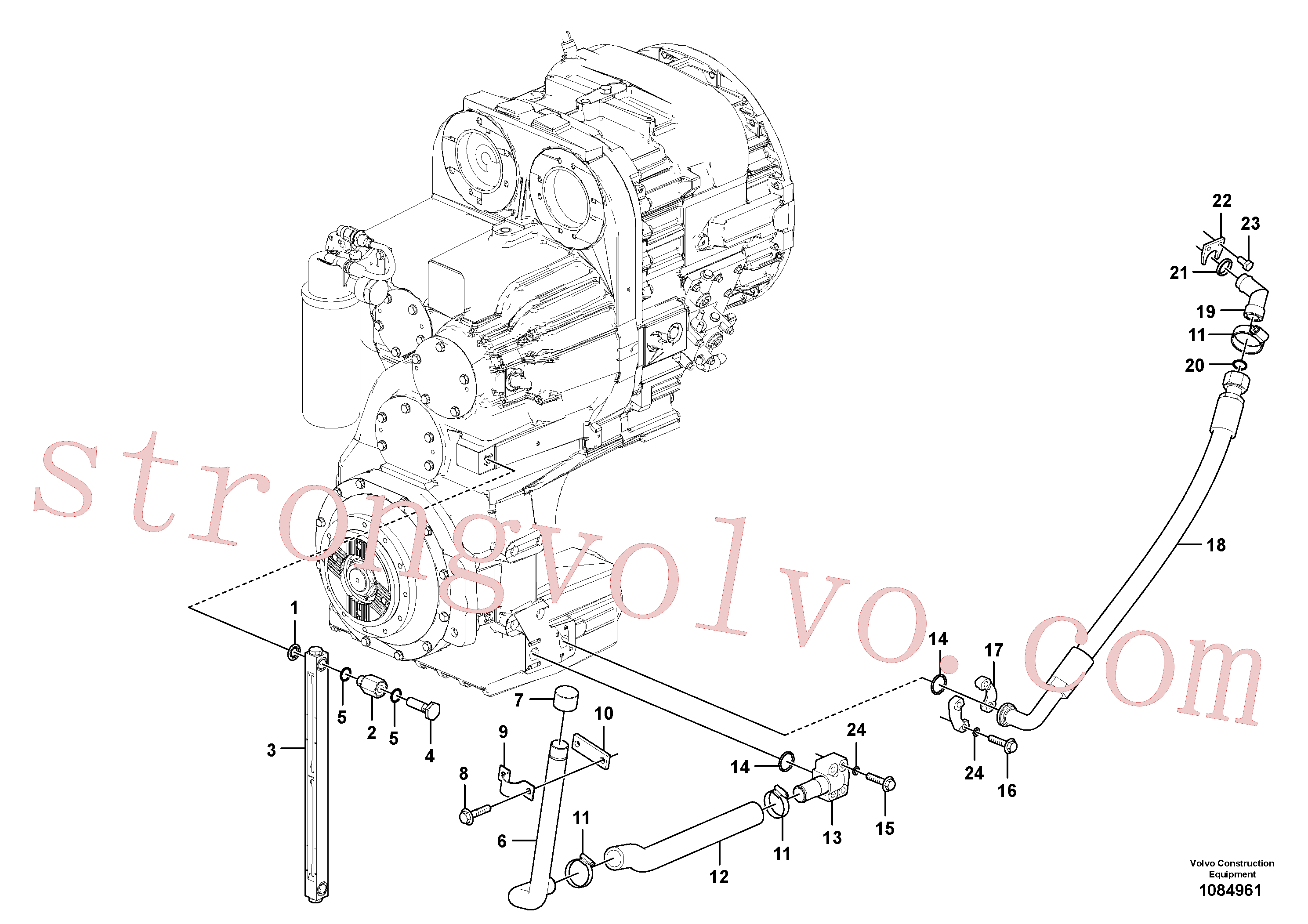 VOE976930 Volvo Dispositivo de enchimento de óleo(1084961 Montagem)