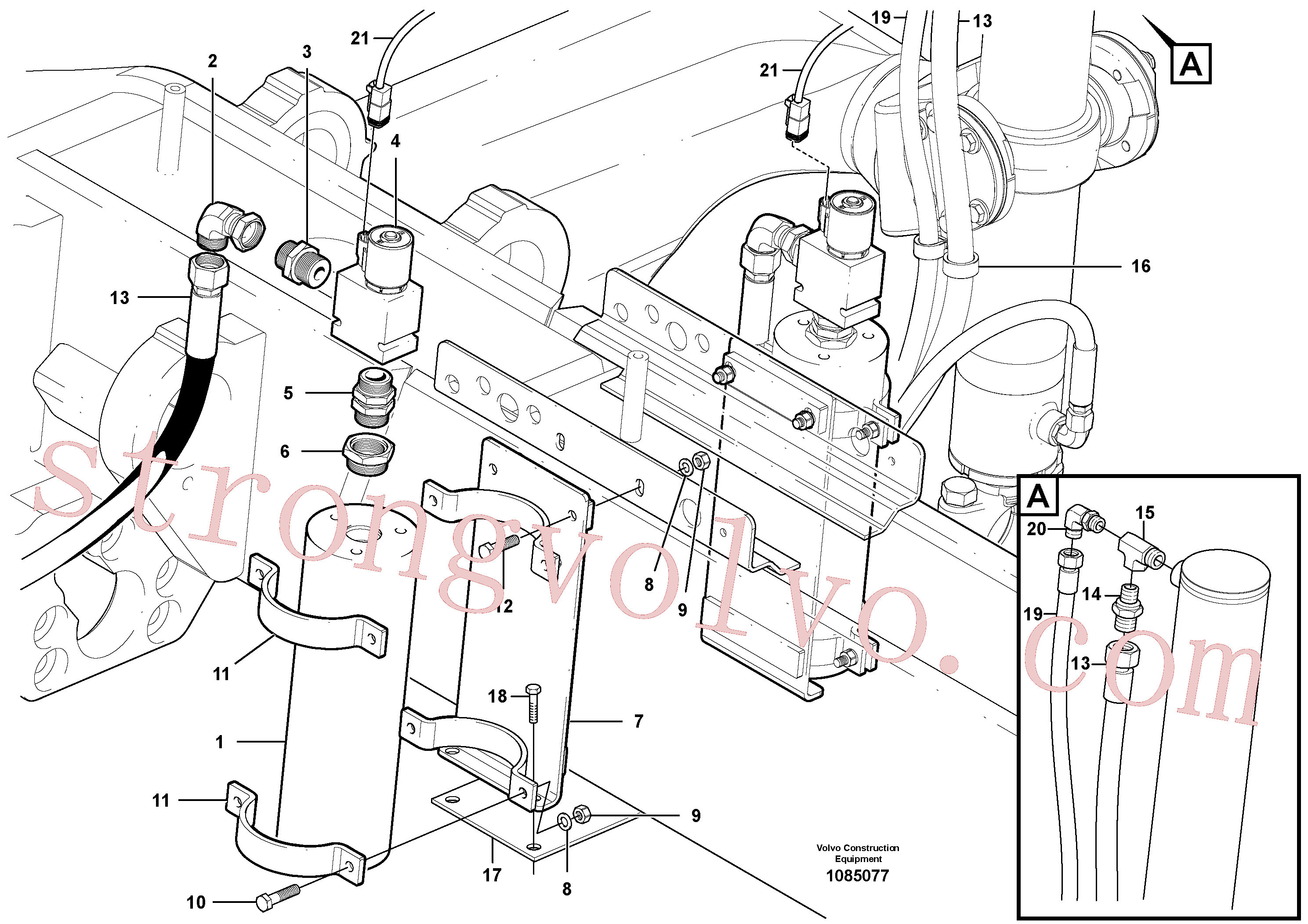 VOE961992 Volvo Acumulador(1085077 Montagem)