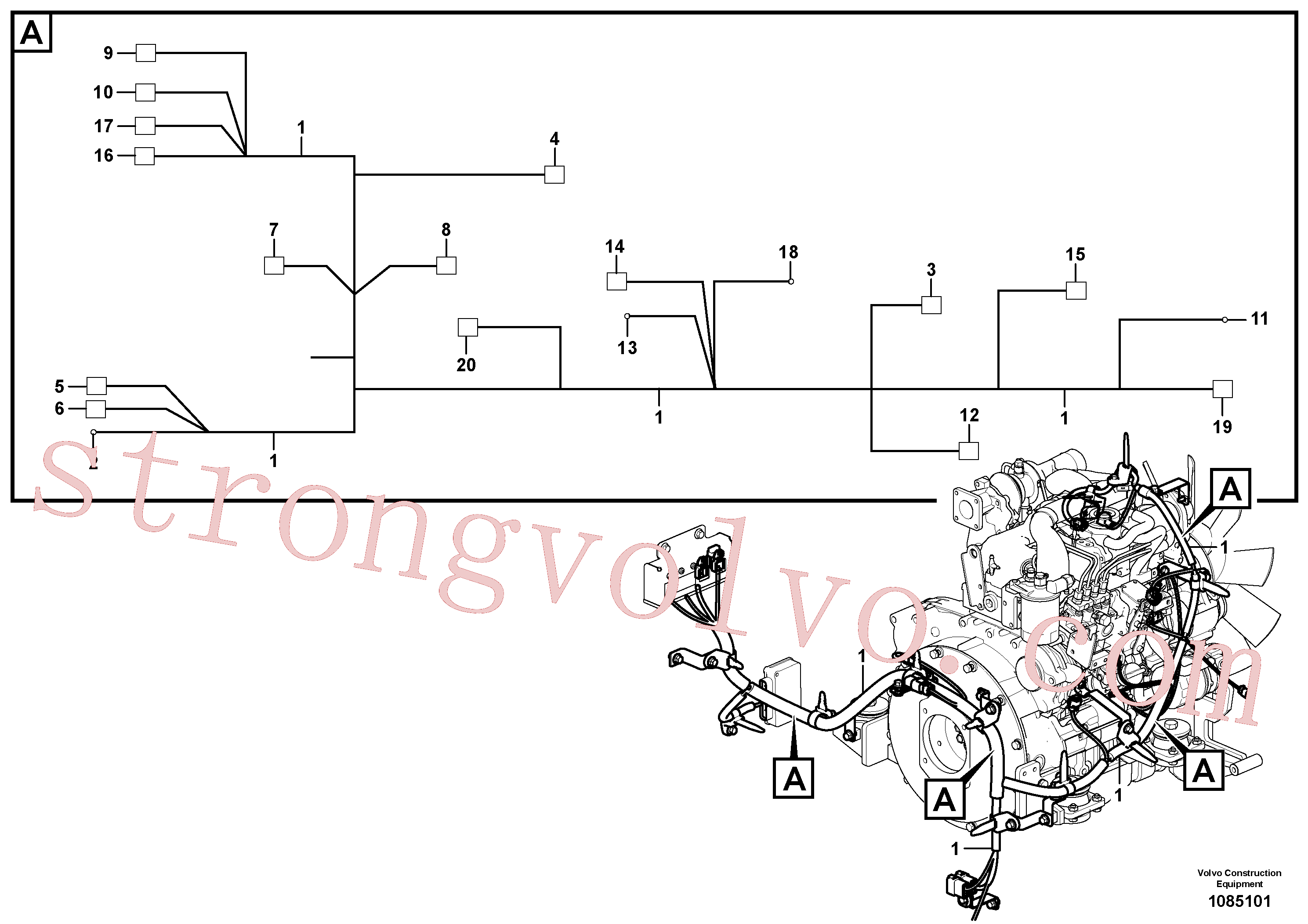 Volvo VOE14612652 Carcaça Volvo Acessórios para escavadeira