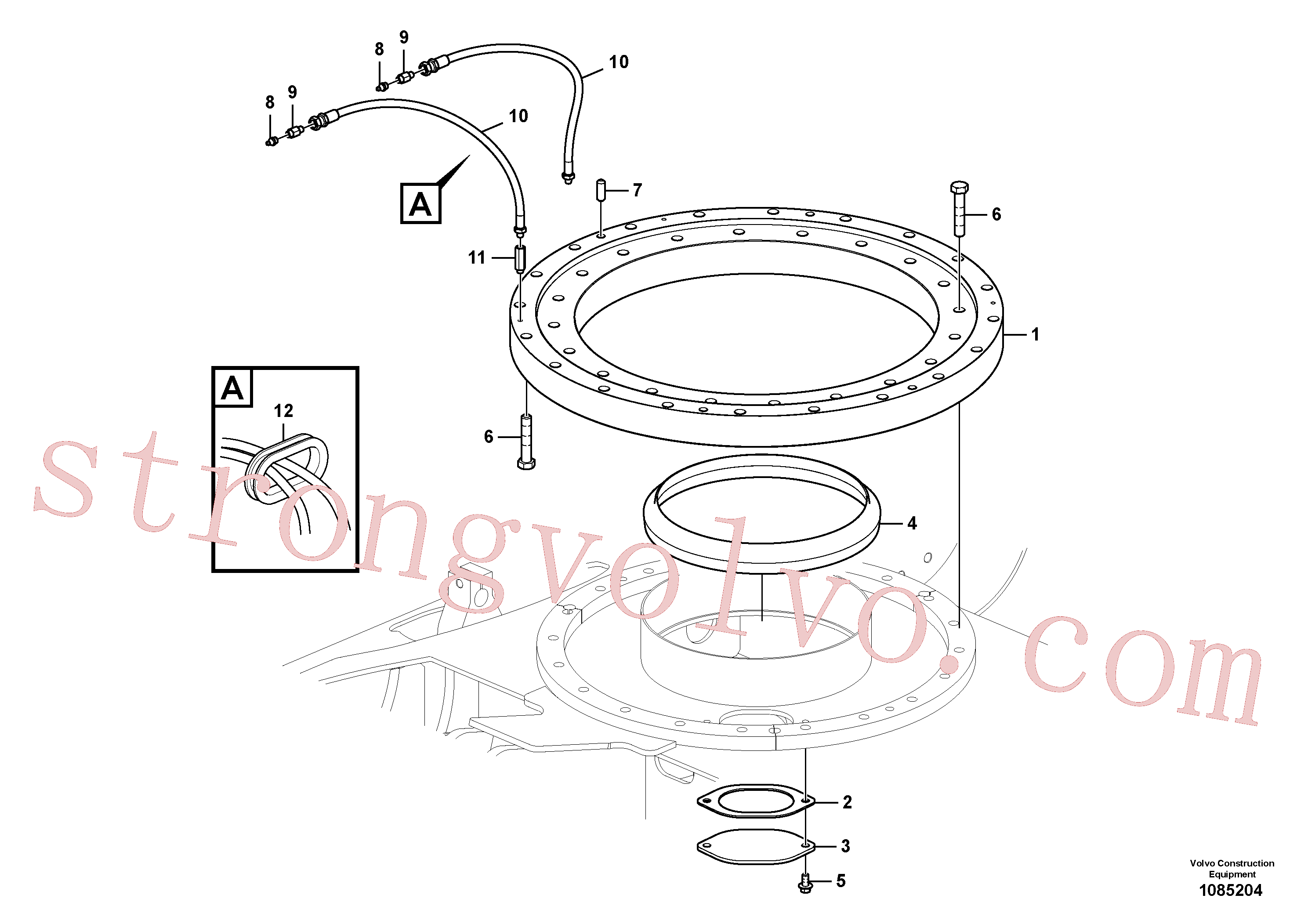 VOE14563337 Volvo Sistema de articulação(1085204 Montagem)