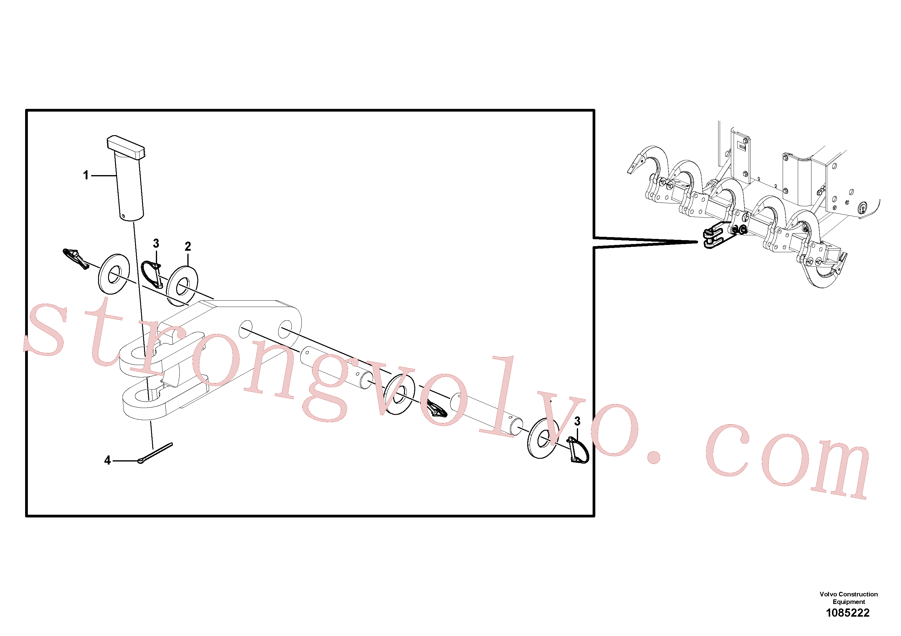 Volvo Acessórios para escavadeira VOE907889 Chaveta fendida Acessórios