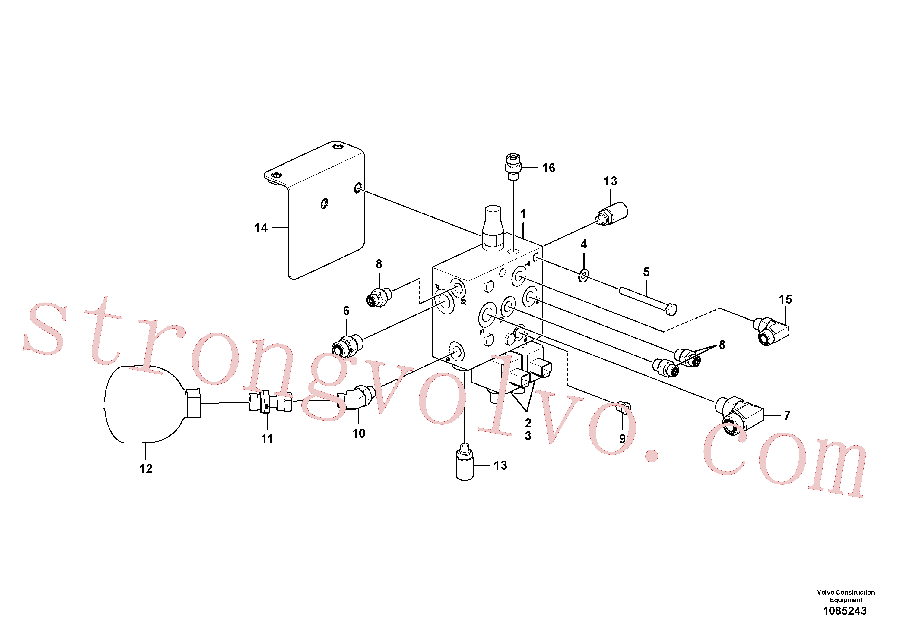Volvo Montagem VOE15173126 Válvula solenóide Acessórios