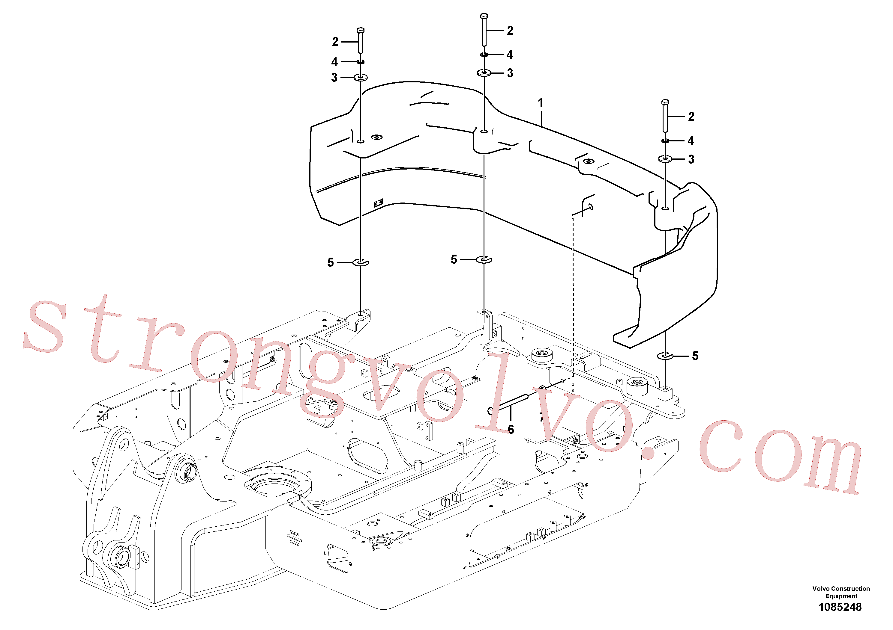 VOE14664077 Volvo Contrapesos(1085248 Montagem)