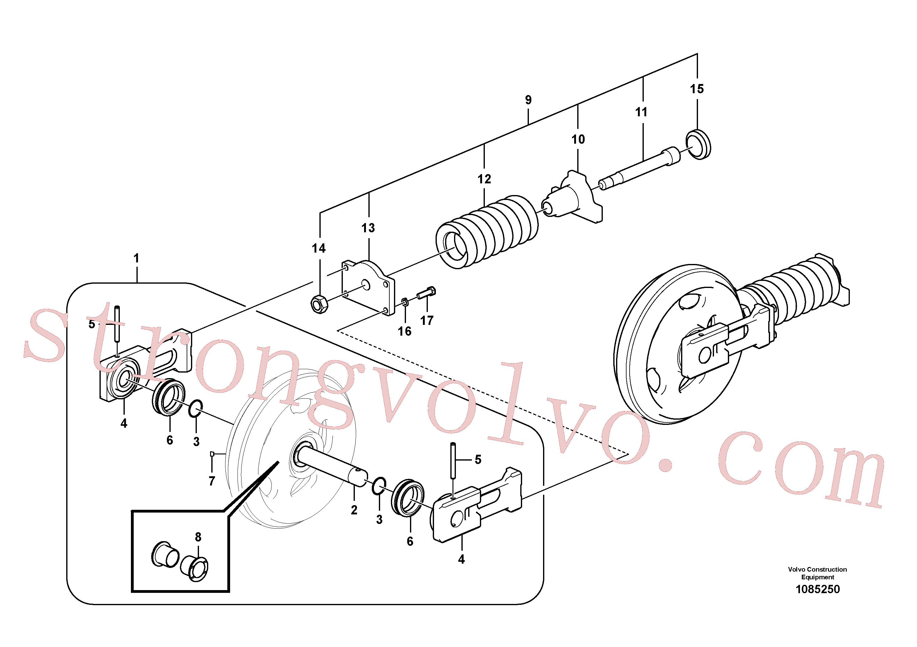 Atacado SA9511-22035 Anel-o Volvo escavadeira