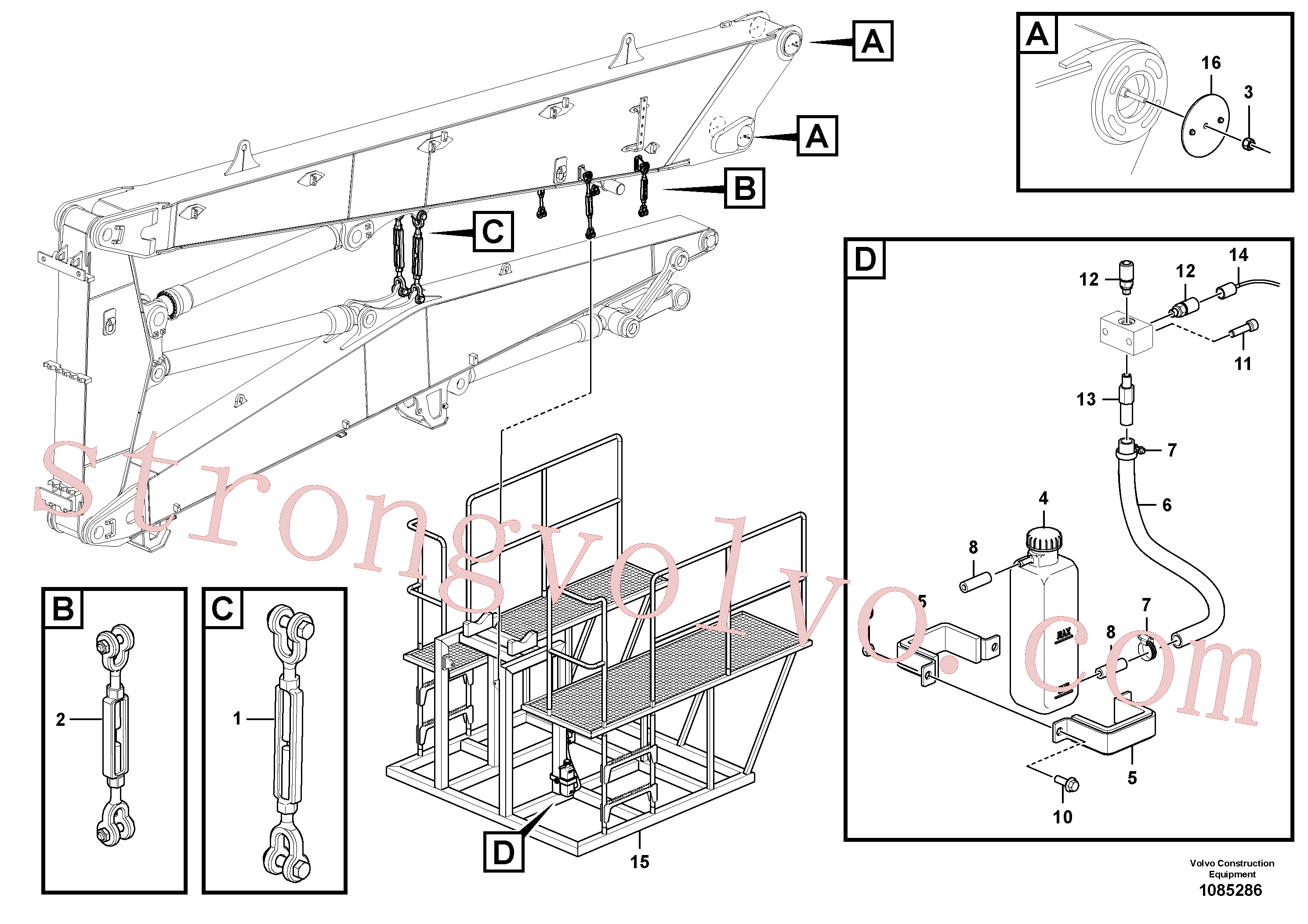 Atacado VOE14615371 Braçadeira Volvo escavadeira