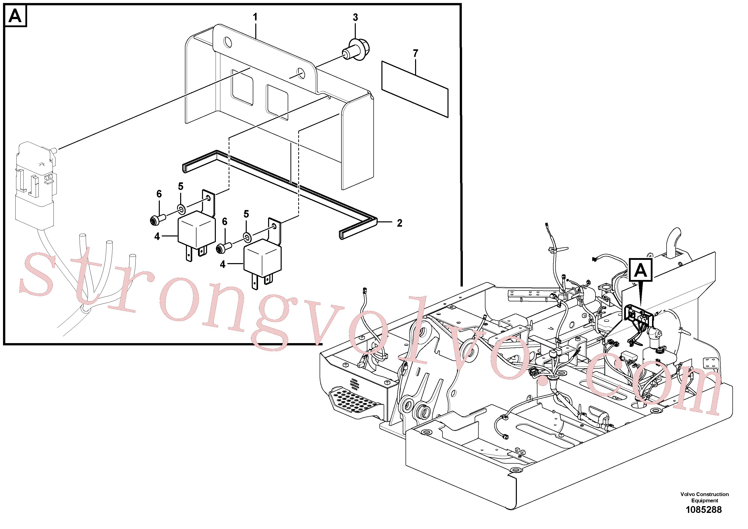 VOE14610293 Volvo Relé eléctrico(1085288 Montagem)