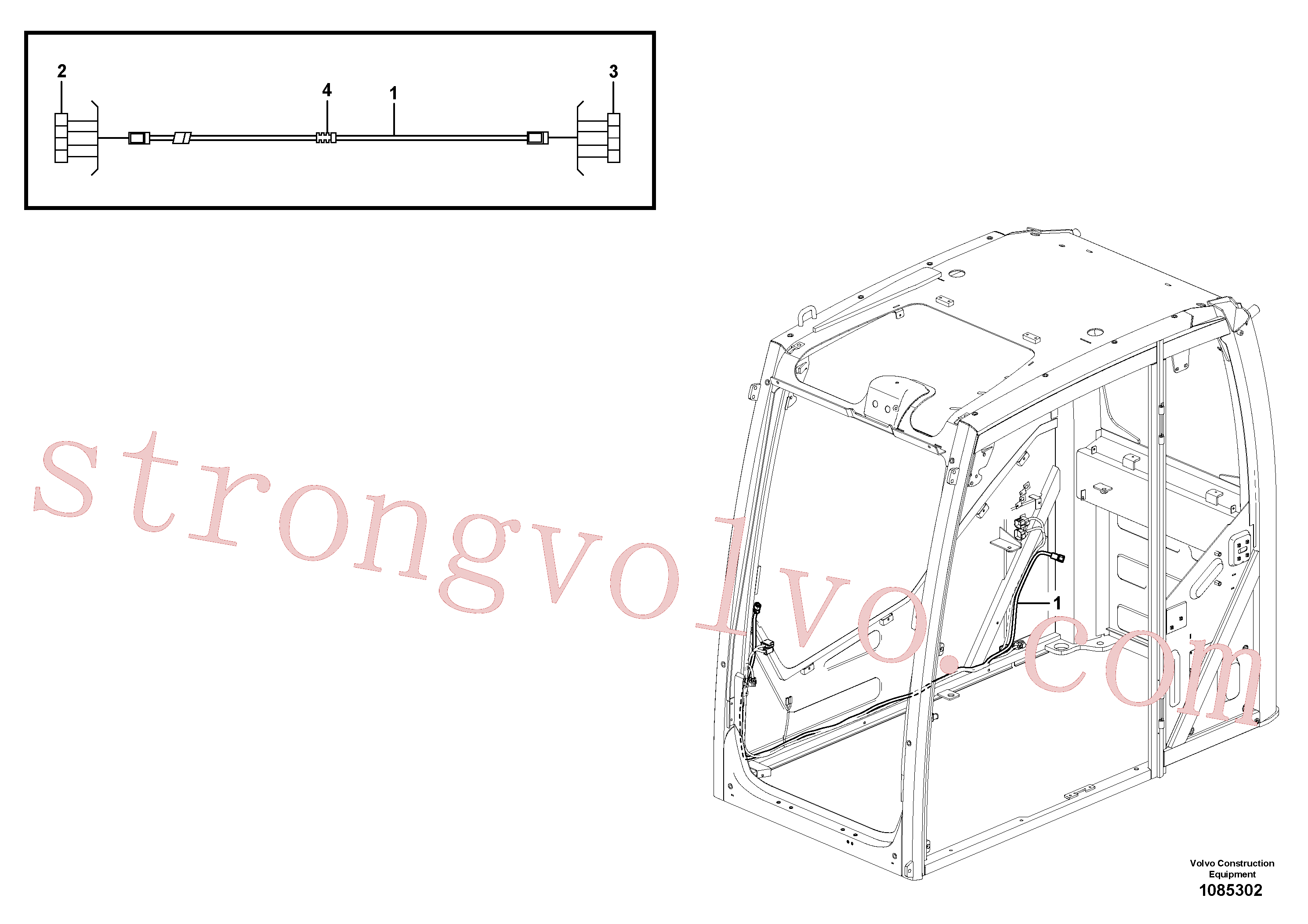 VOE874033 Terminal cabos Inscreva-se para Volvo Acessórios para escavadeira