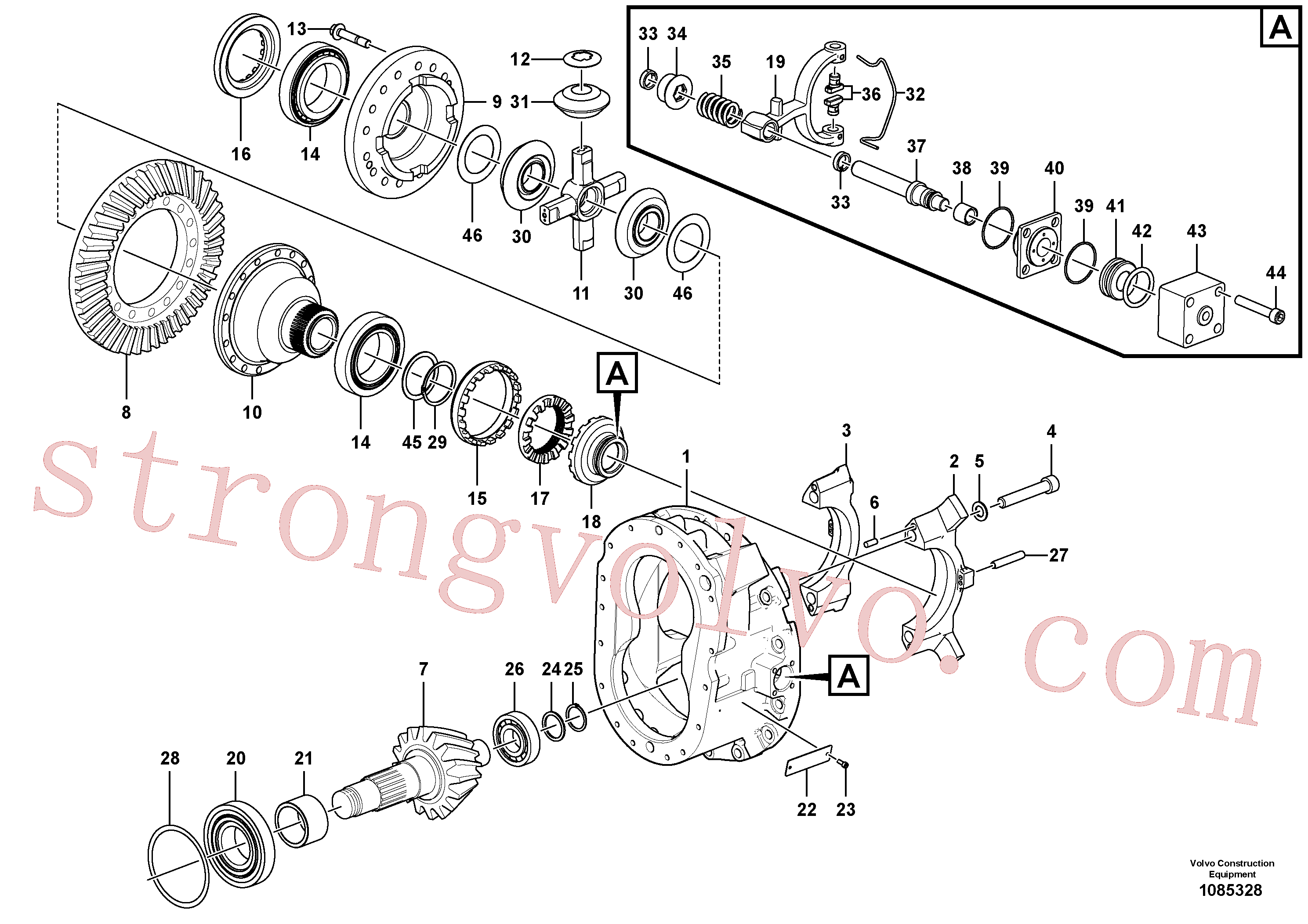 China Made VOE951994 Pino tubular Volvo Acessórios para escavadeira