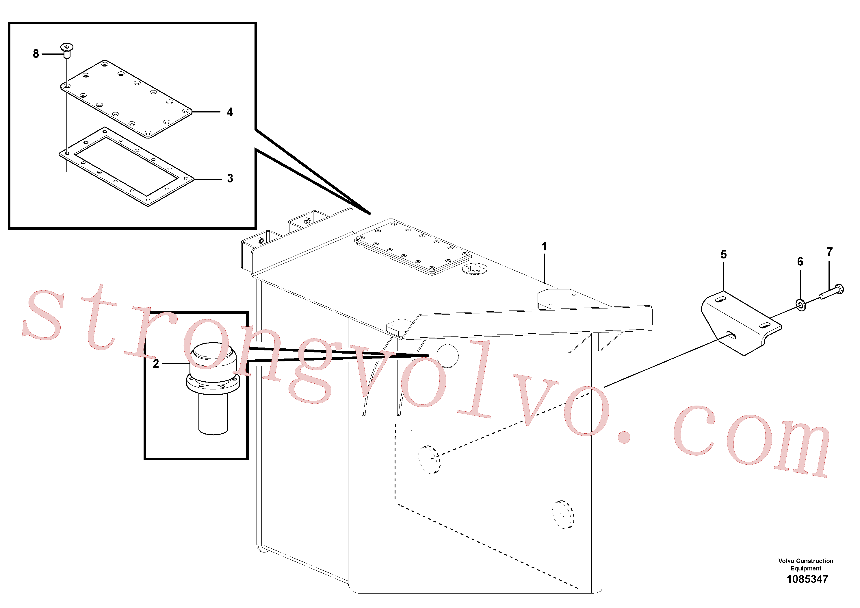 RM70629399 Volvo Conjunto do depósito de combustível(1085347 Montagem)